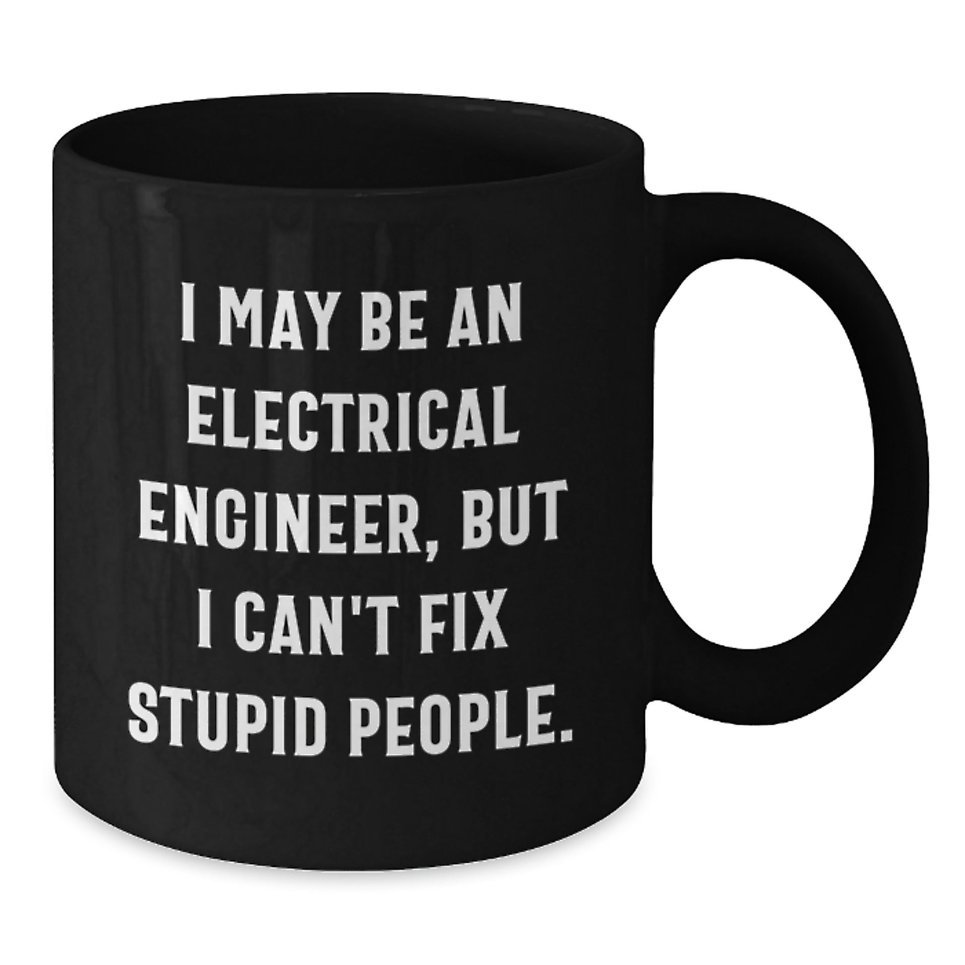 Electrical Engineer Keepsake Black Coffee Mug for Him Birthday Gift - Additional