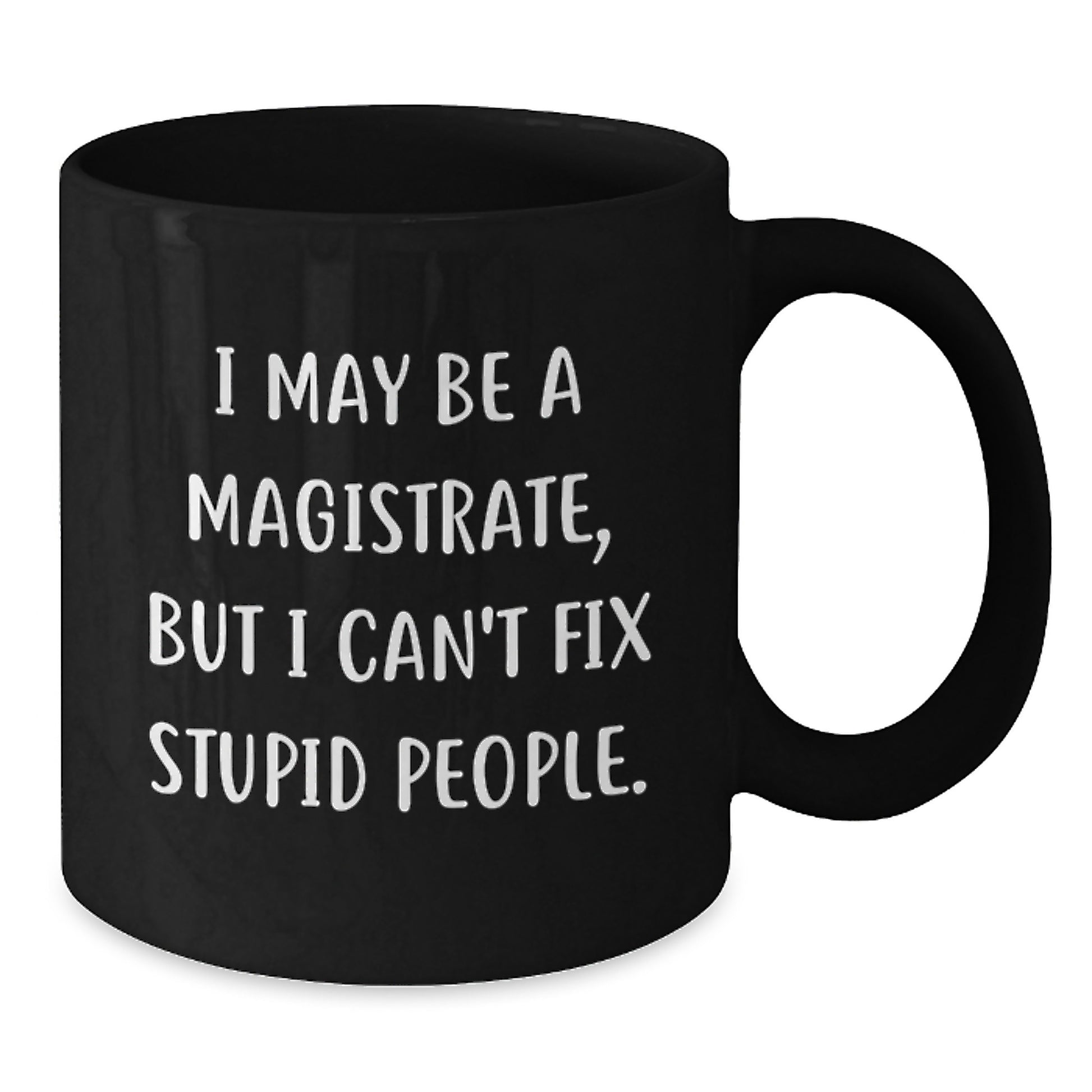 Birthday Gift Magistrate Keepsake Black Coffee Mug for Her Present - Additional