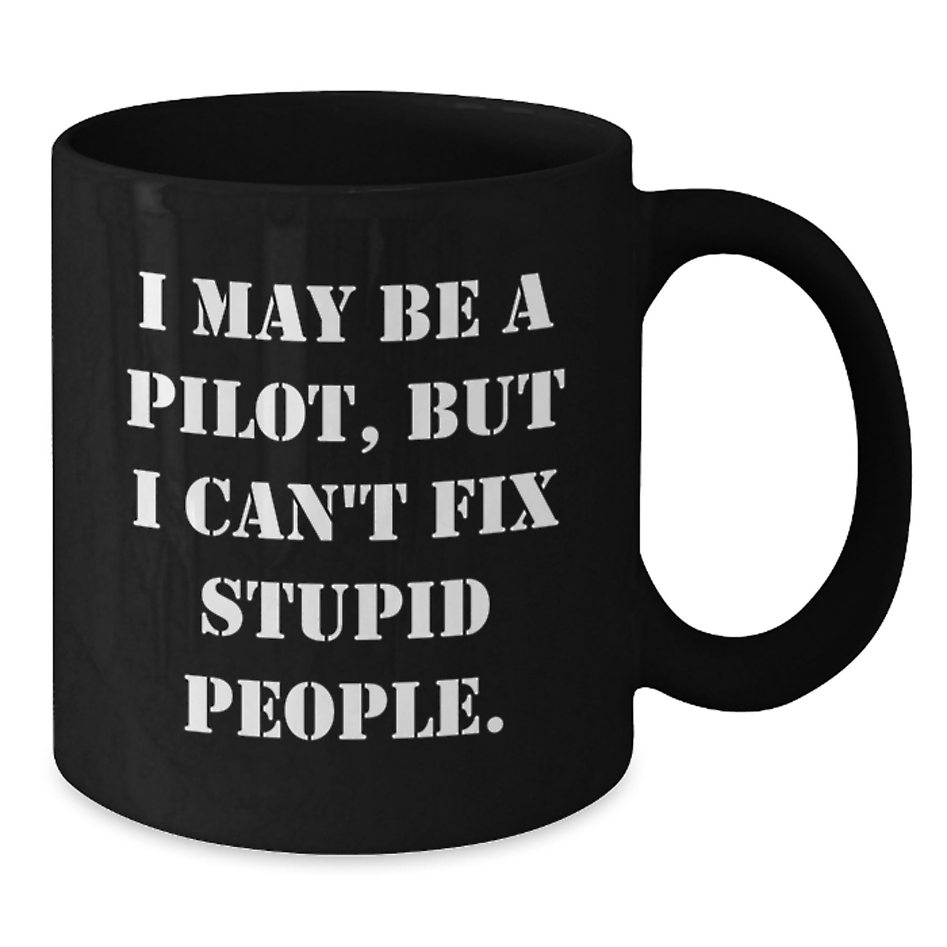 Funny Pilot Black Coffee Mug Gifts from Friends for Graduation Unique Presents - Additional