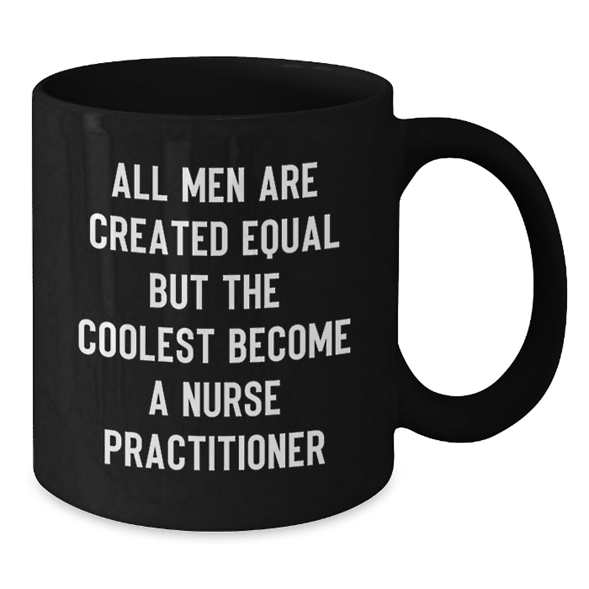 Funny Nurse Practitioner Gifts for Dad, Black Coffee Mug, Unique Father's Day Unique Gifts from Men - Additional