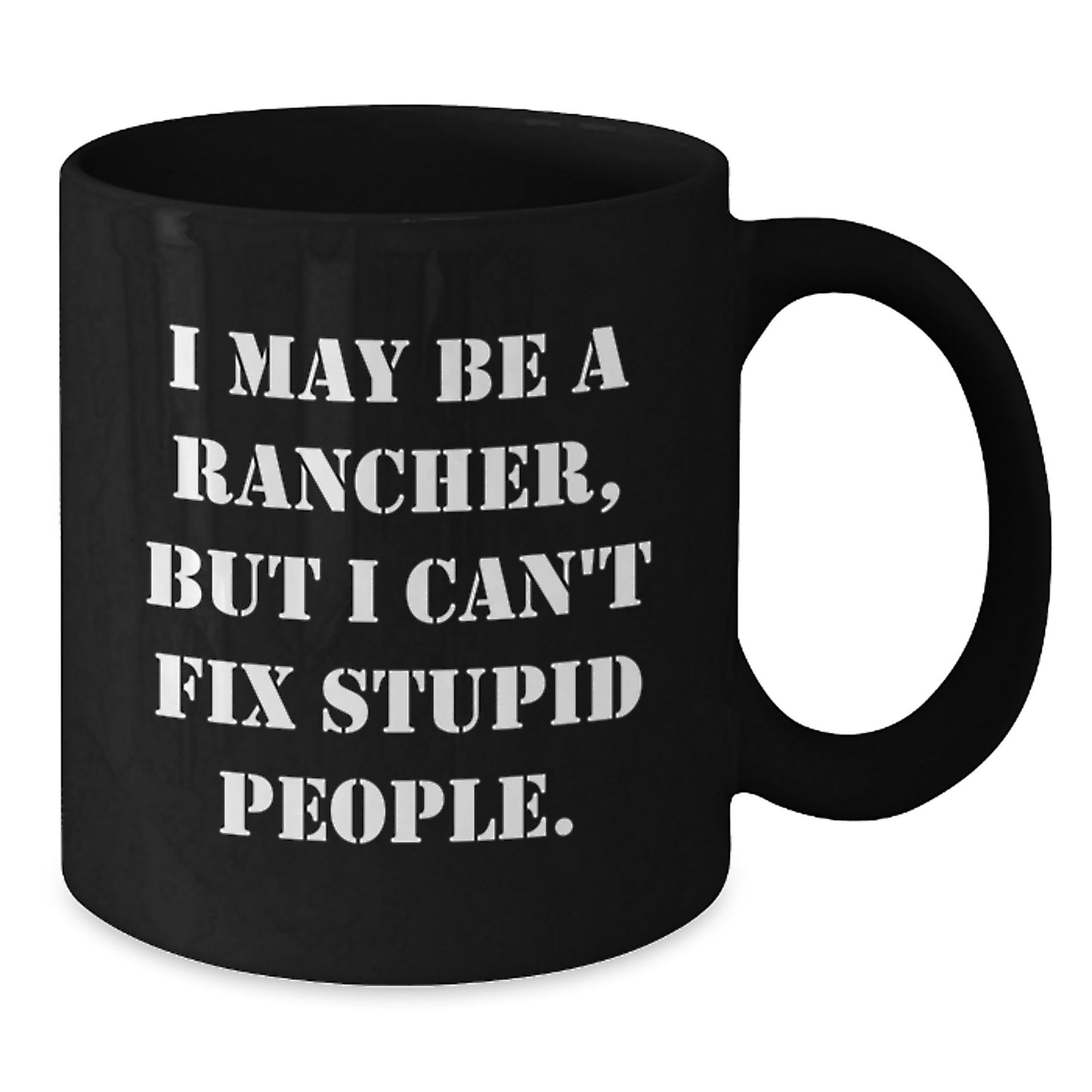 Rancher Keepsake Black Coffee Mug for Him Surprise Birthday Gift Premium - Additional