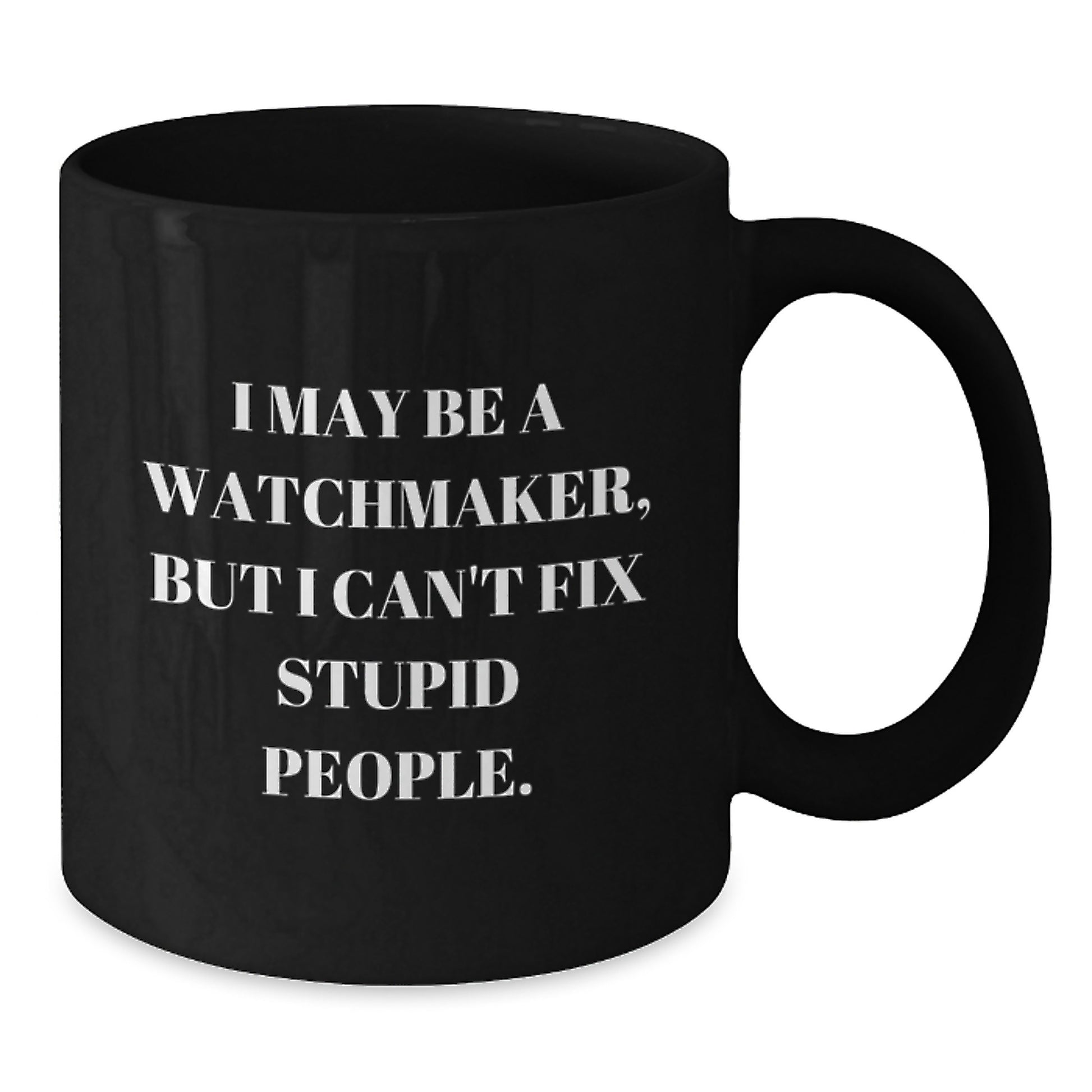 Watchmaker Keepsake Black Coffee Mug for Him Birthday Gift - Additional