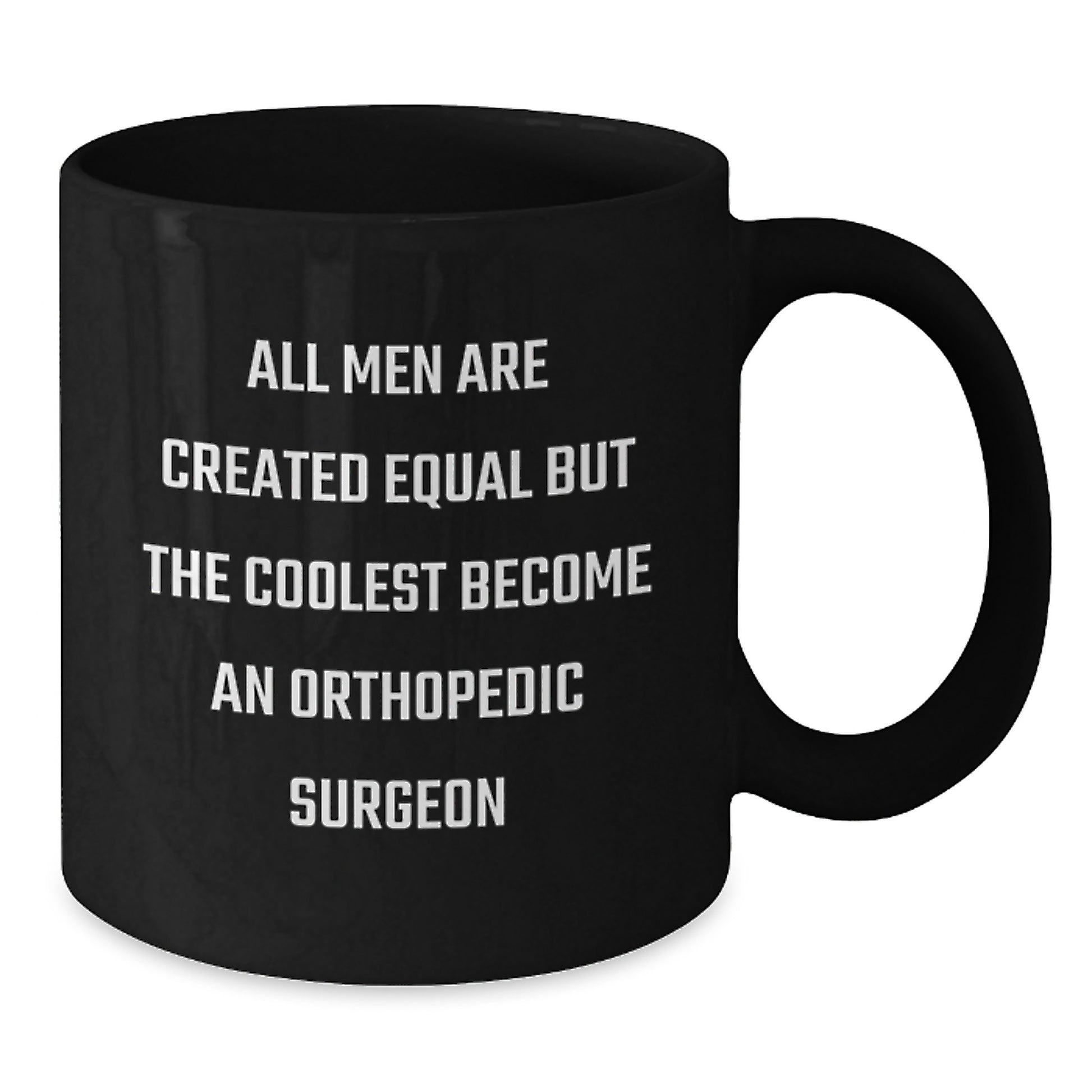 Orthopedic Surgeon Keepsake Black Coffee Mug for Him Birthday Gift - Additional