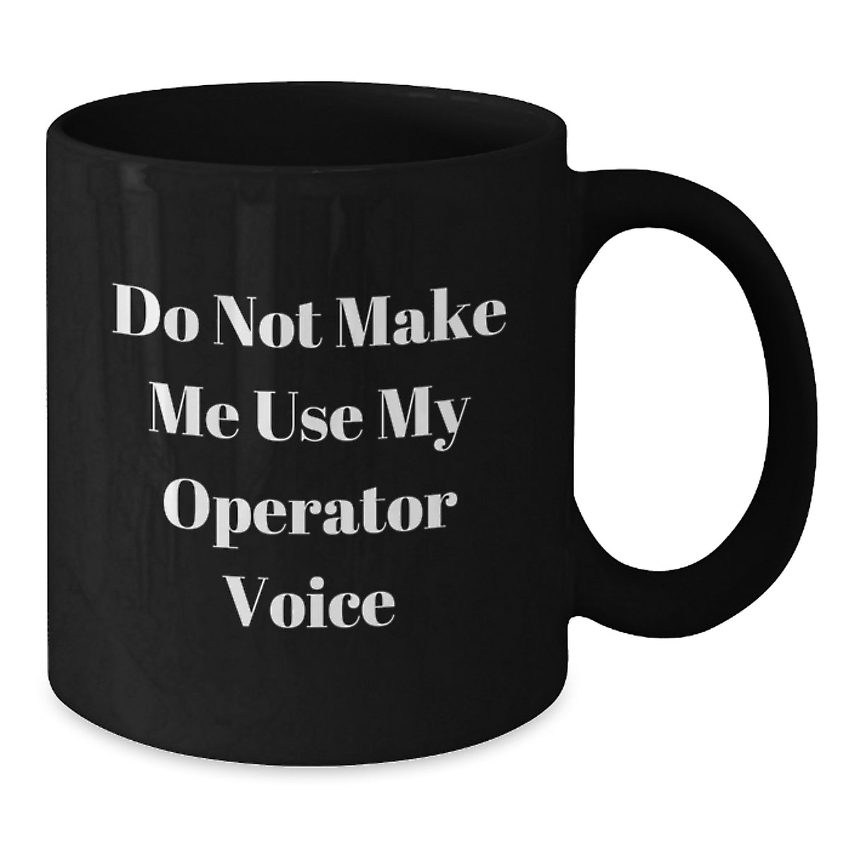 Operator Keepsake Premium Black Coffee Mug for Him Christmas Gift - Additional