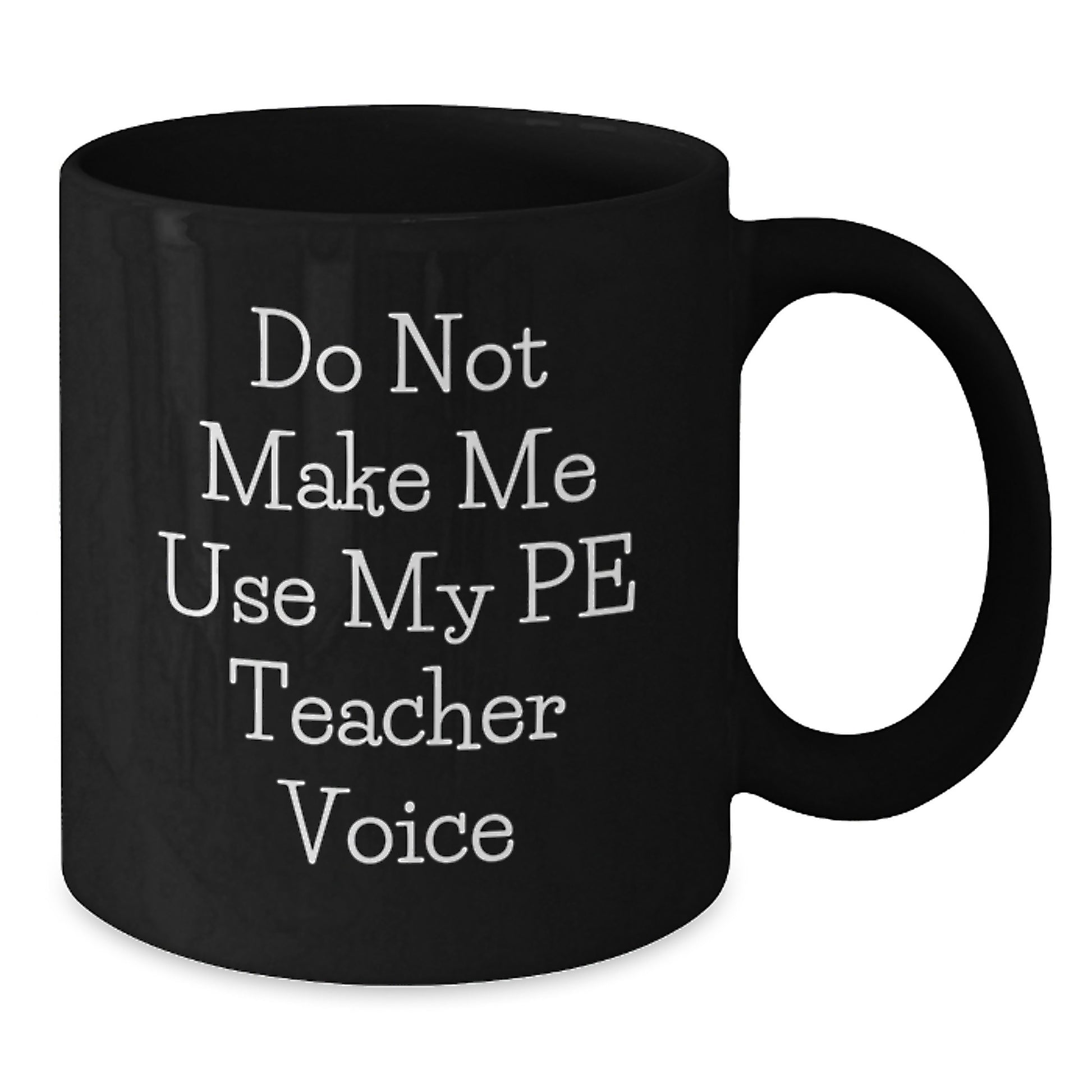 PE Teacher Keepsake Black Coffee Mug for Him 11oz Birthday Gift - Additional