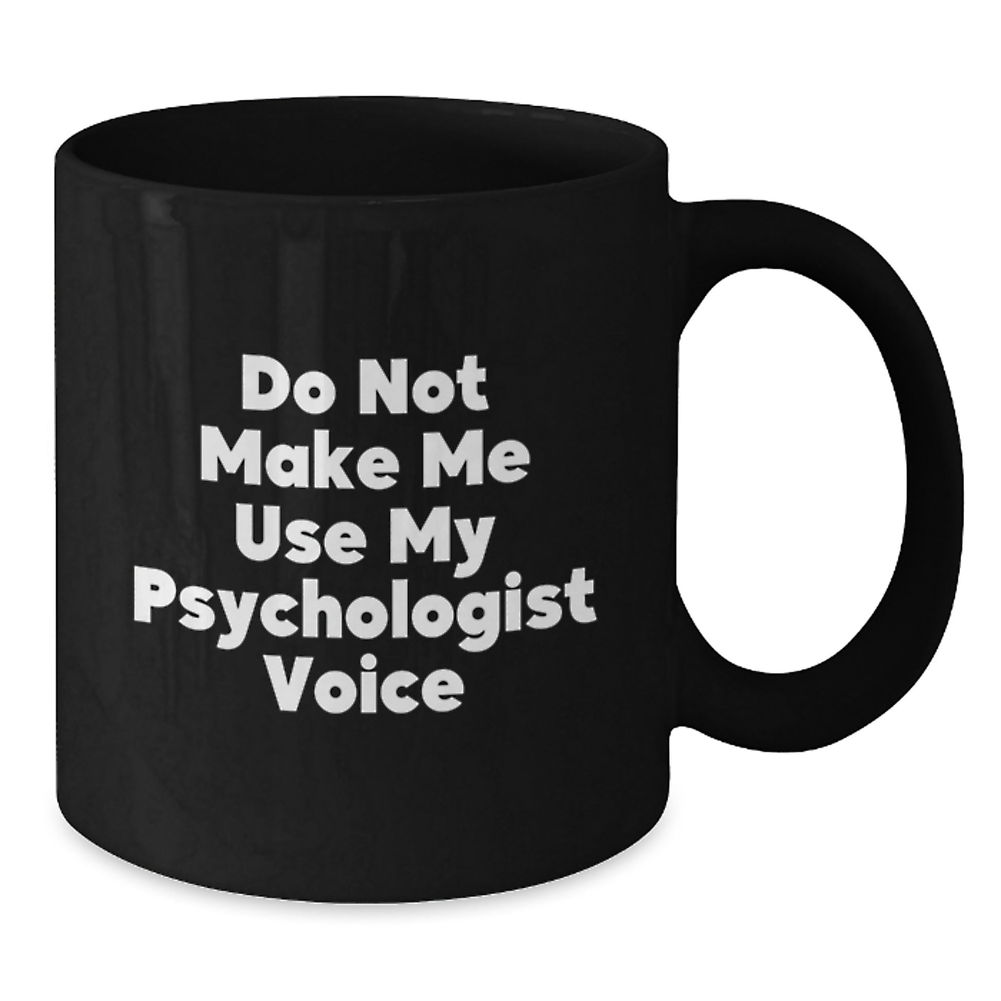 Birthday Gift for Her Psychologist Black Coffee Mug Present - Additional