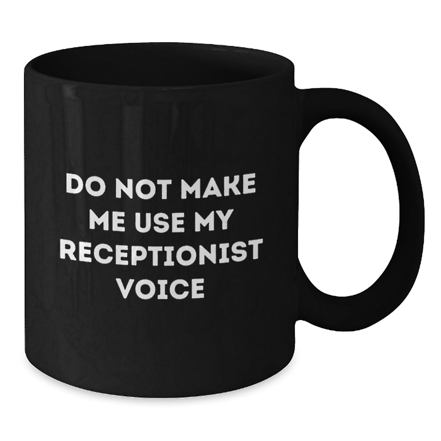 Receptionist Keepsake Ceramic Black Coffee Mug for Him Birthday Gift - Additional