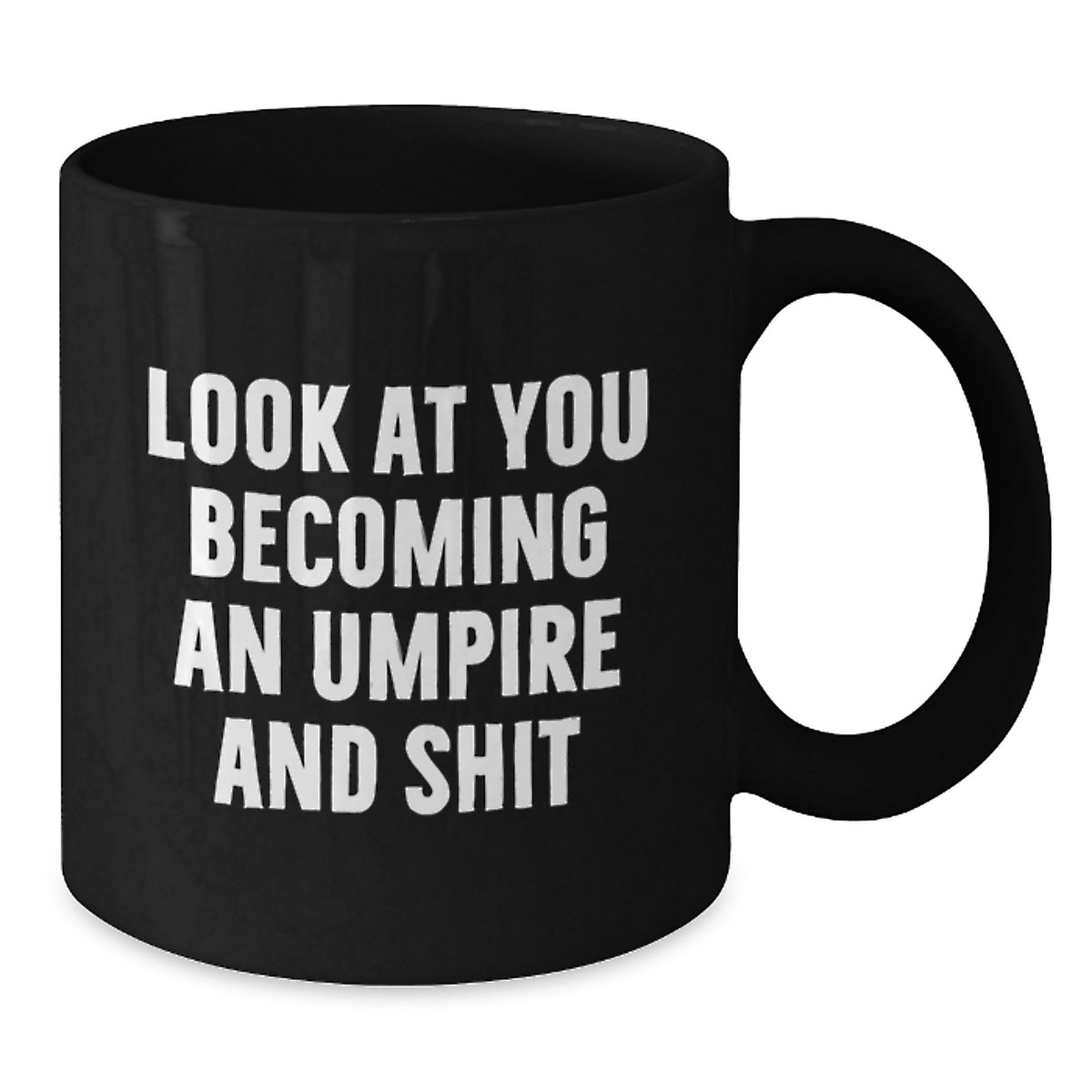 Umpire Keepsake Ceramic Black Coffee Mug for Him – Christmas Gift - Additional