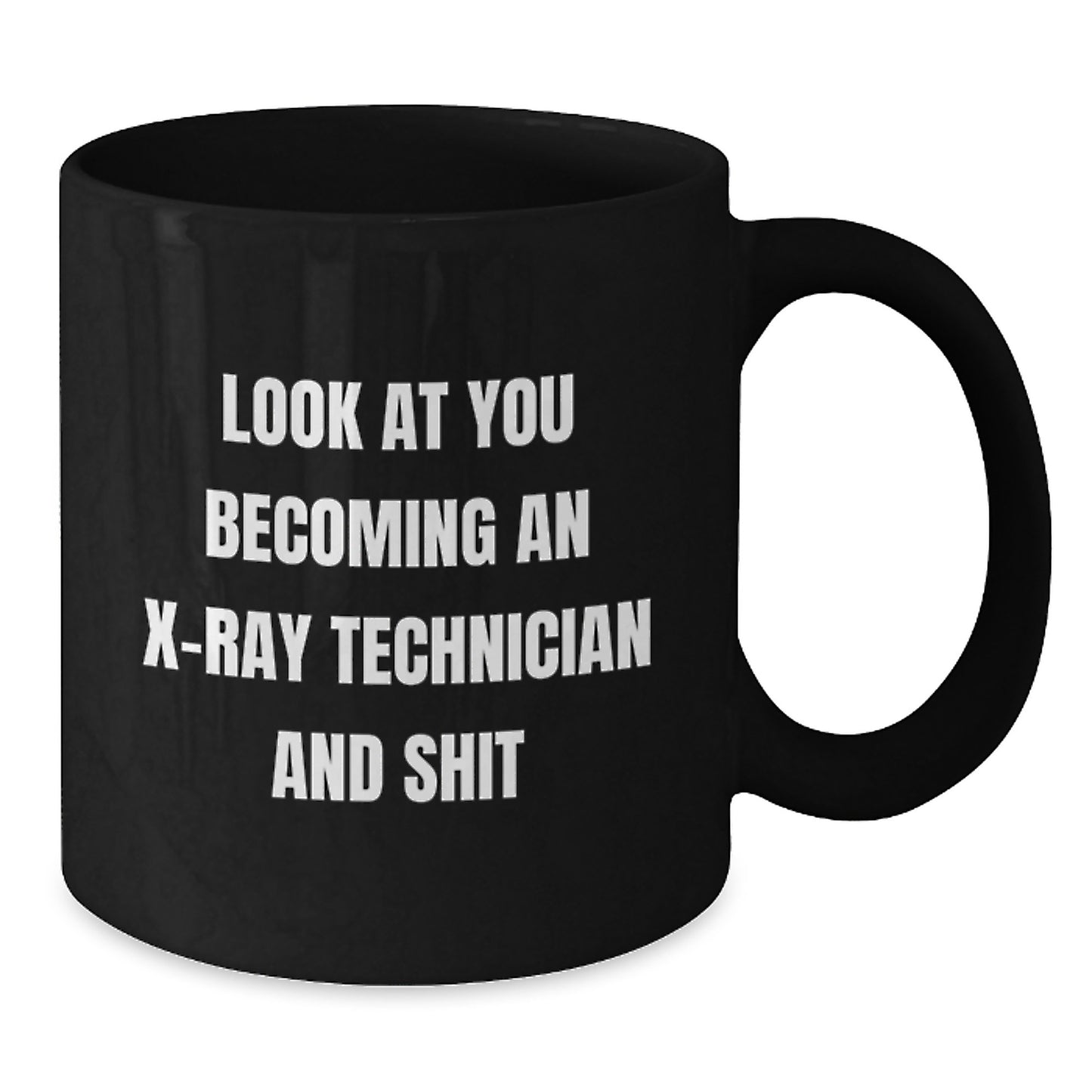 X-Ray Technician Keepsake Black Coffee Mug for Him Graduation Gift - Additional