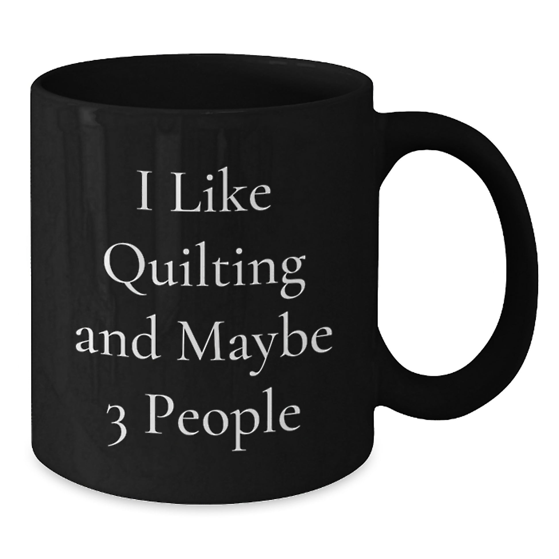 Quilting Humor Gifts from Friends for Quilting Enthusiasts Black Coffee Mug, Funny Quilting Christmas Unique Gifts - Additional