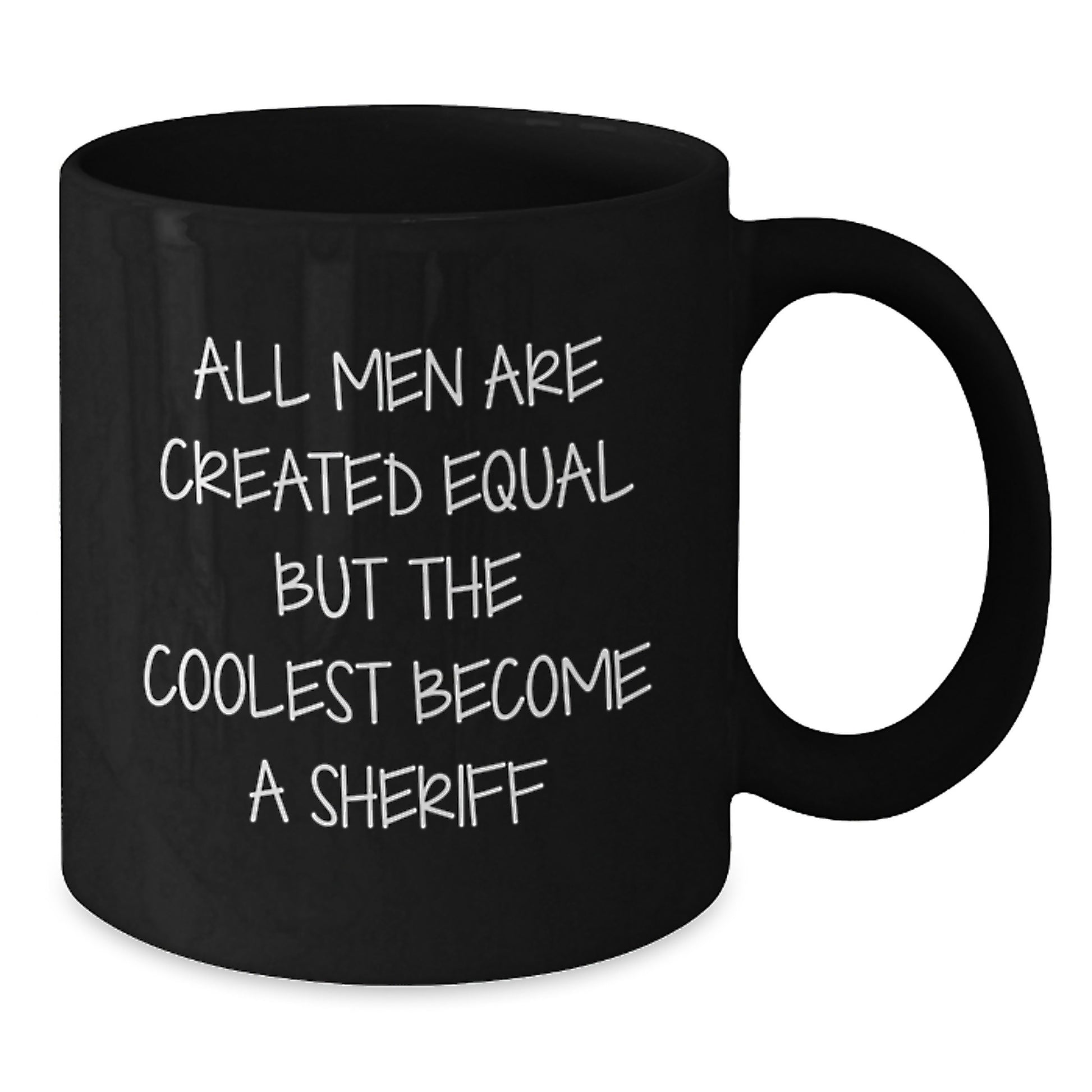 Birthday Gift Sheriff Keepsake Mug for Her – 11oz Black Ceramic - Additional