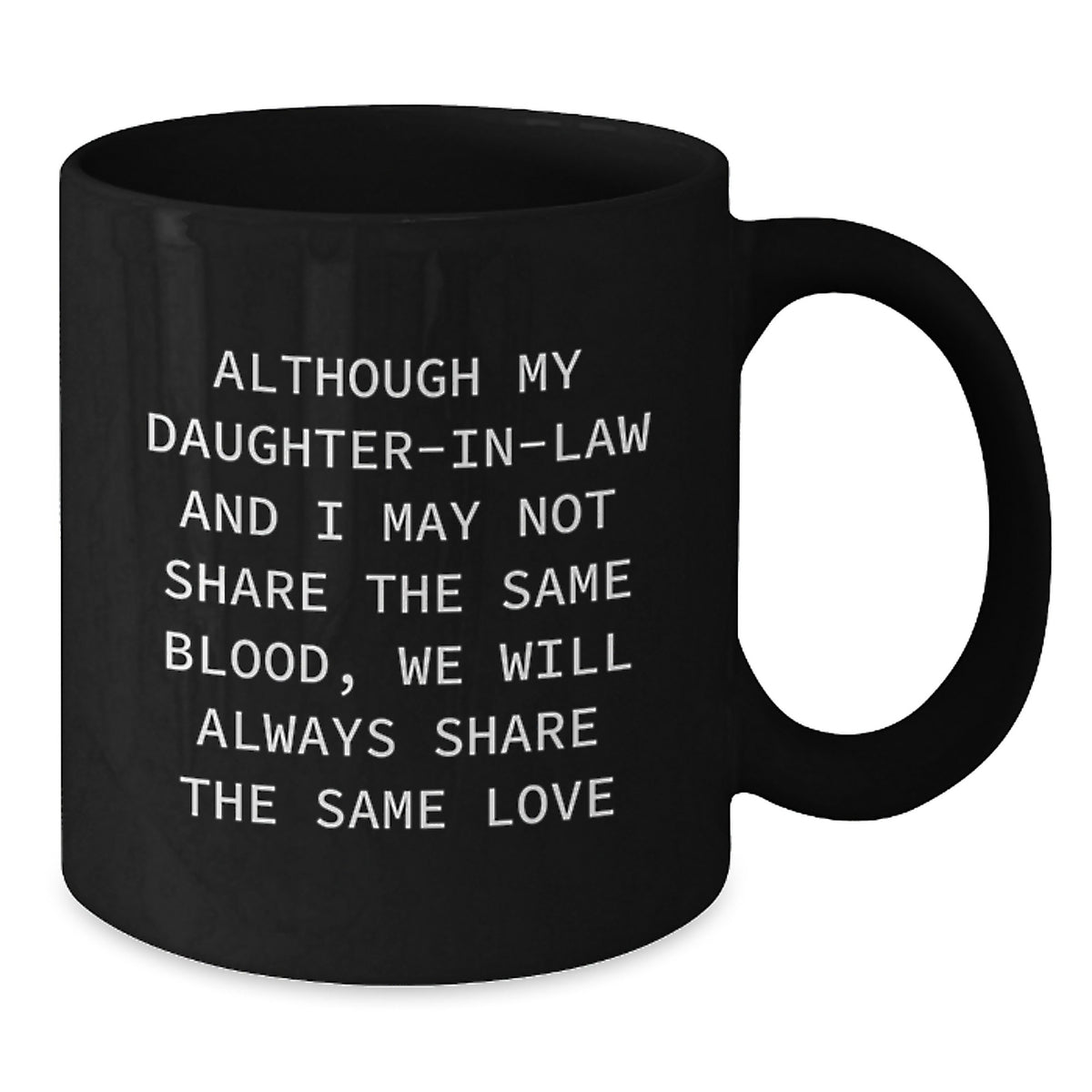 Birthday Gift for Her Daughter-in-law Black Coffee Mug Surprise Present - Additional