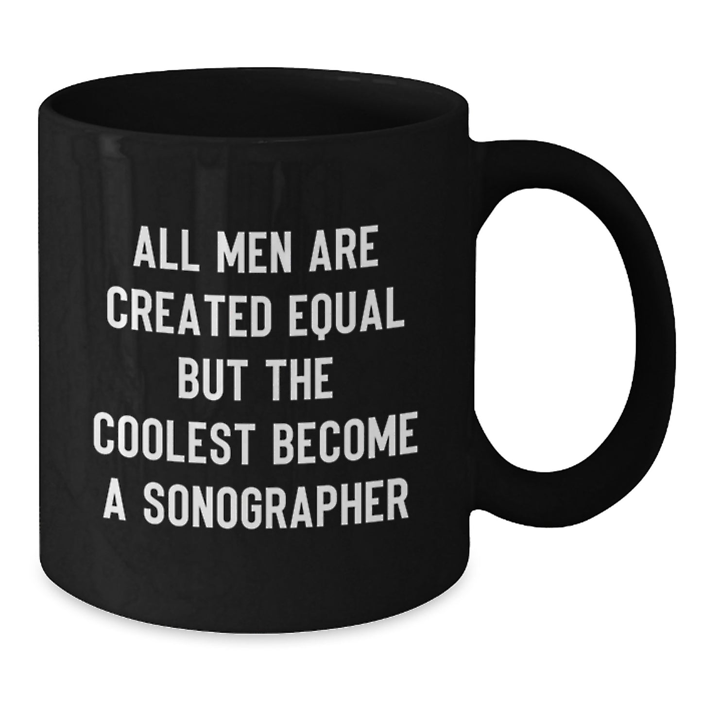 Sonographer Keepsake Black Coffee Mug for Him Birthday Premium Gift - Additional