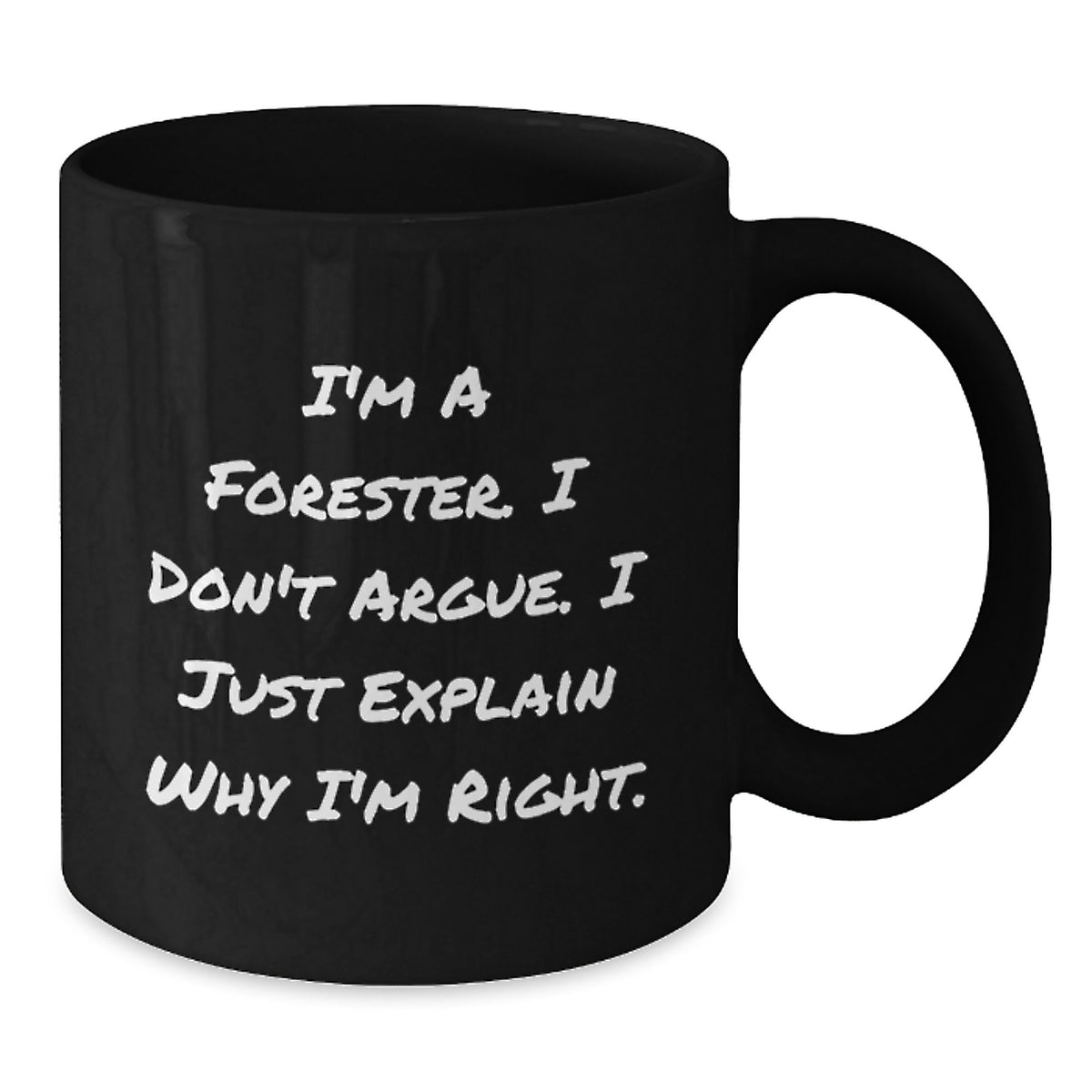 Forester Gift for Him A Thoughtful Keepsake Mug with a Righteous Quote - Additional