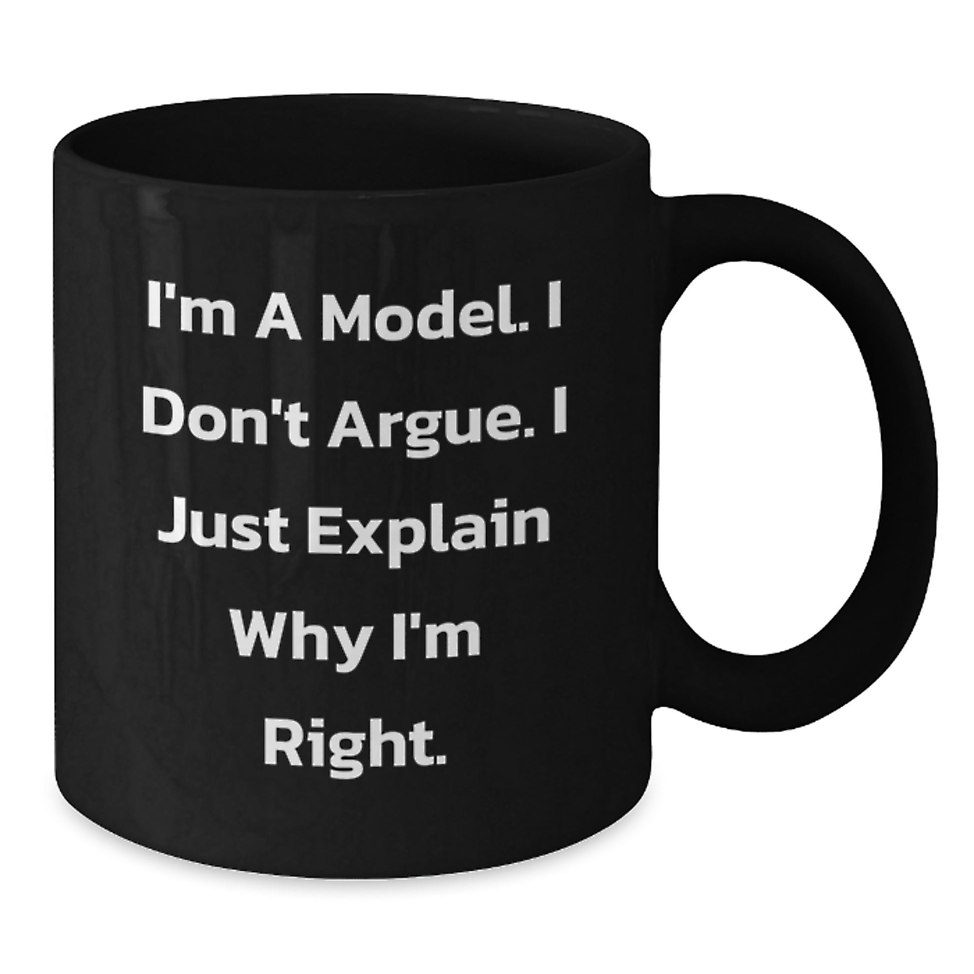 Funny Model Gifts for Christmas Unique Black Coffee Mugs from Friends, Gifts for Model Enthusiasts, Inspirational Mugs for Men - Additional