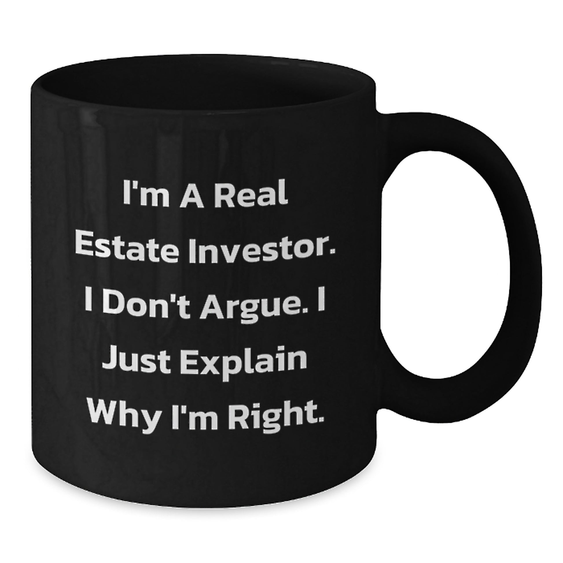 Real Estate Investor Funny Black Coffee Mugs Gifts from Friends for the Christmas Season - Additional