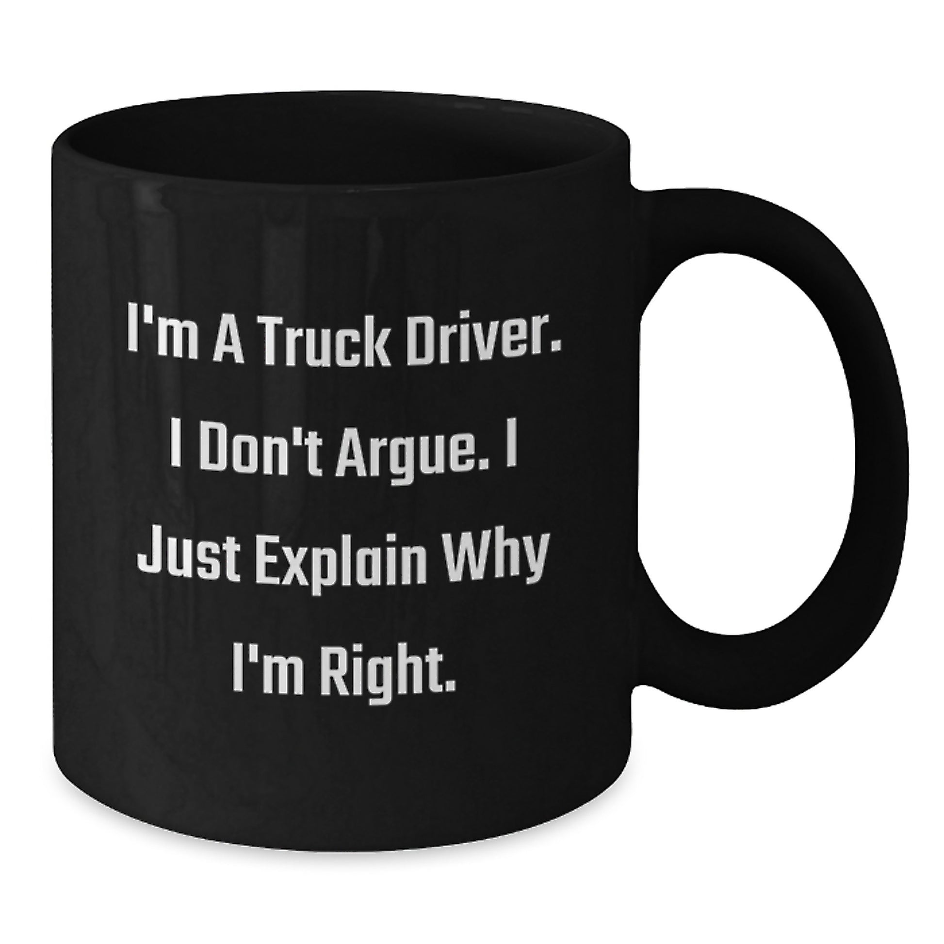 Truck Driver Keepsake Ceramic Coffee Mug 11oz for Him Birthday Gift - Additional
