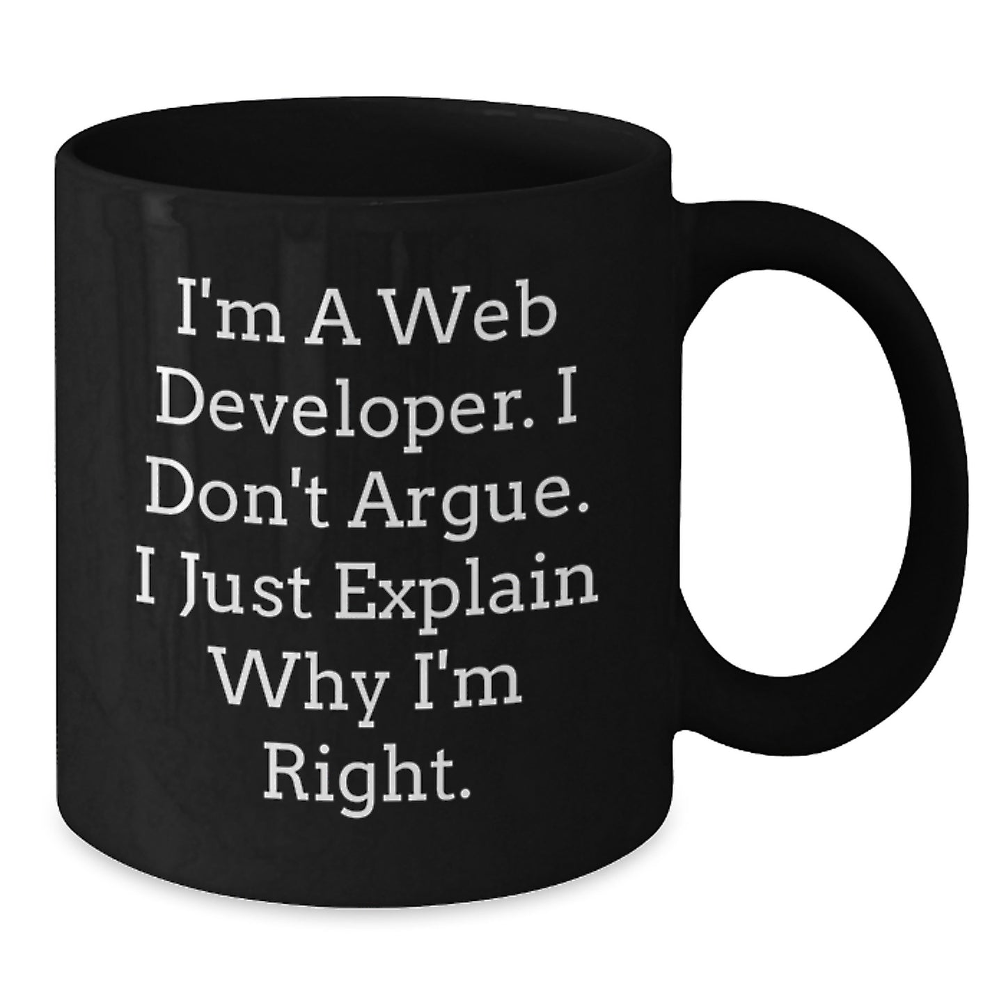 Gifts from Friends for Web Developers, Funny Inspirational Black Coffee Mug for Graduation Unique Gifts - Additional