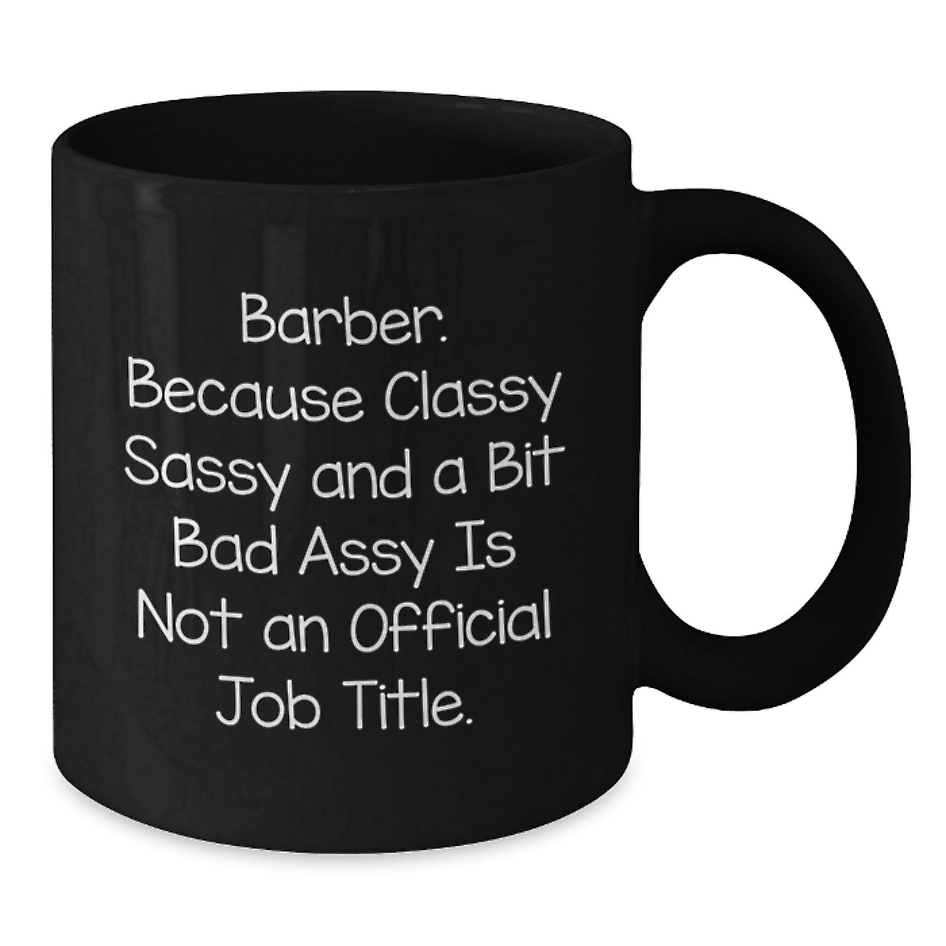 Funny Barber Gifts for Men, Black Coffee Mugs from Friends and Family for Graduation Unique - Additional
