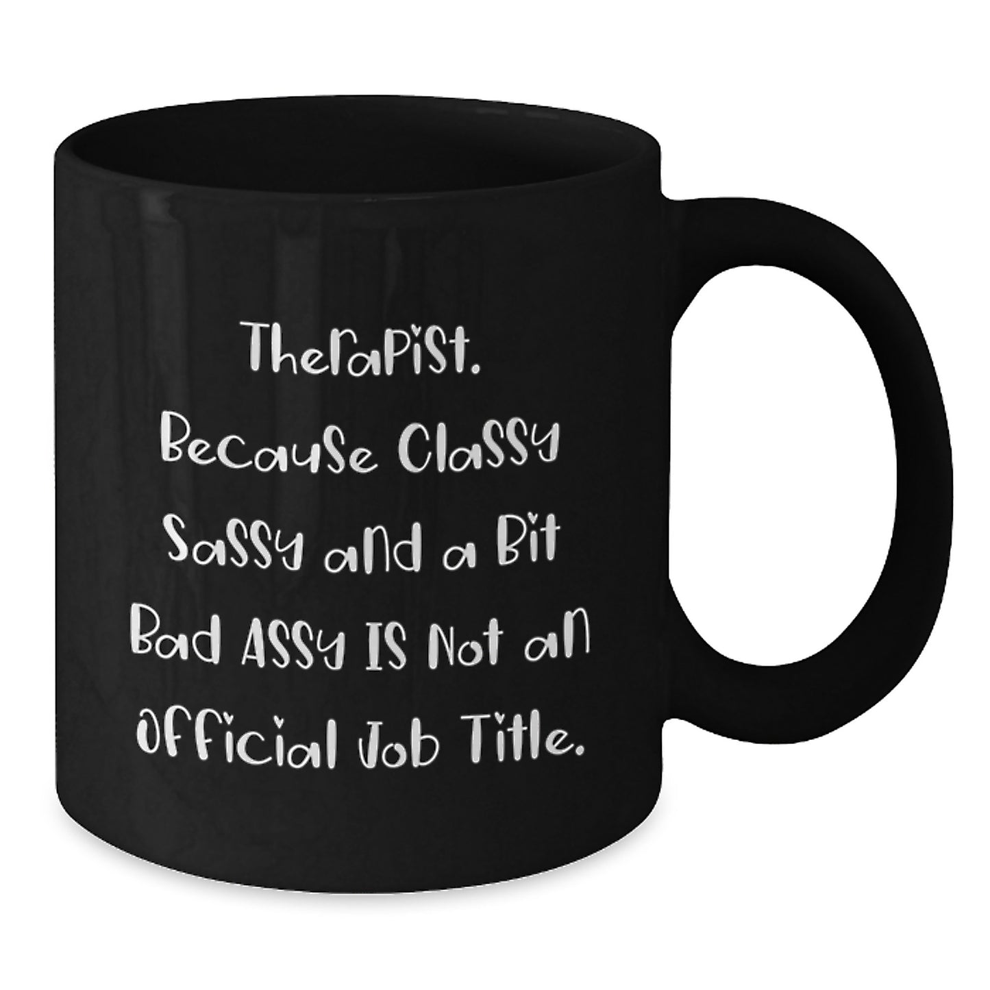 Therapist Keepsake Black Coffee Mug for Him Birthday Gift - Additional