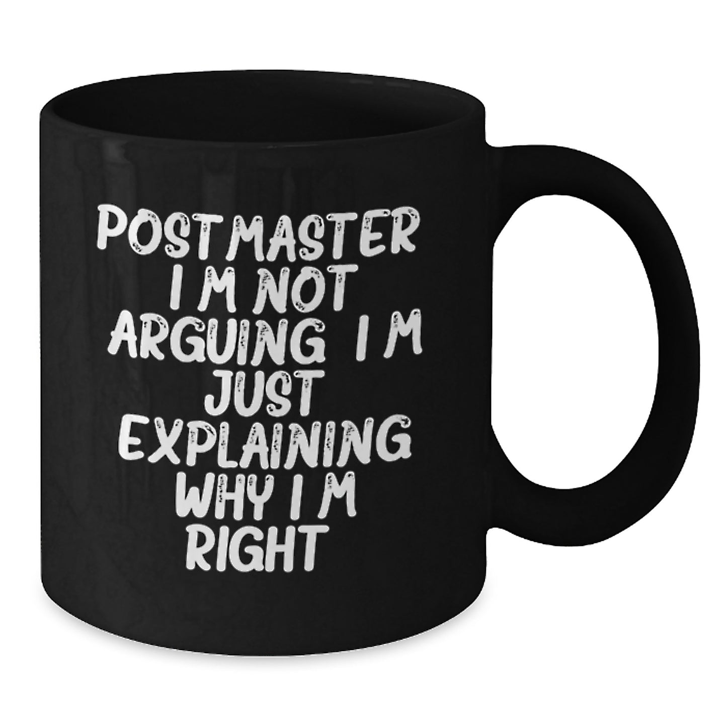 Funny Postmaster Gifts, Black Coffee Mug for Postmaster's Day, Unique Mother's Day Unique Gifts from Friends and Family - Additional