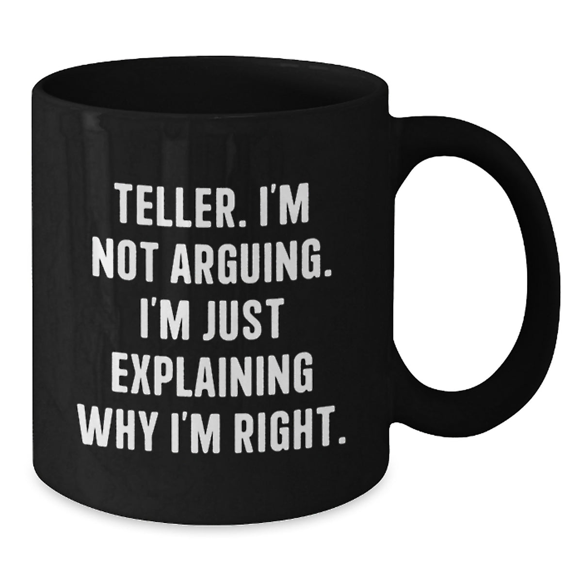 Witty Teller Black Coffee Mug Novelty for Friends Birthday Gift - Additional