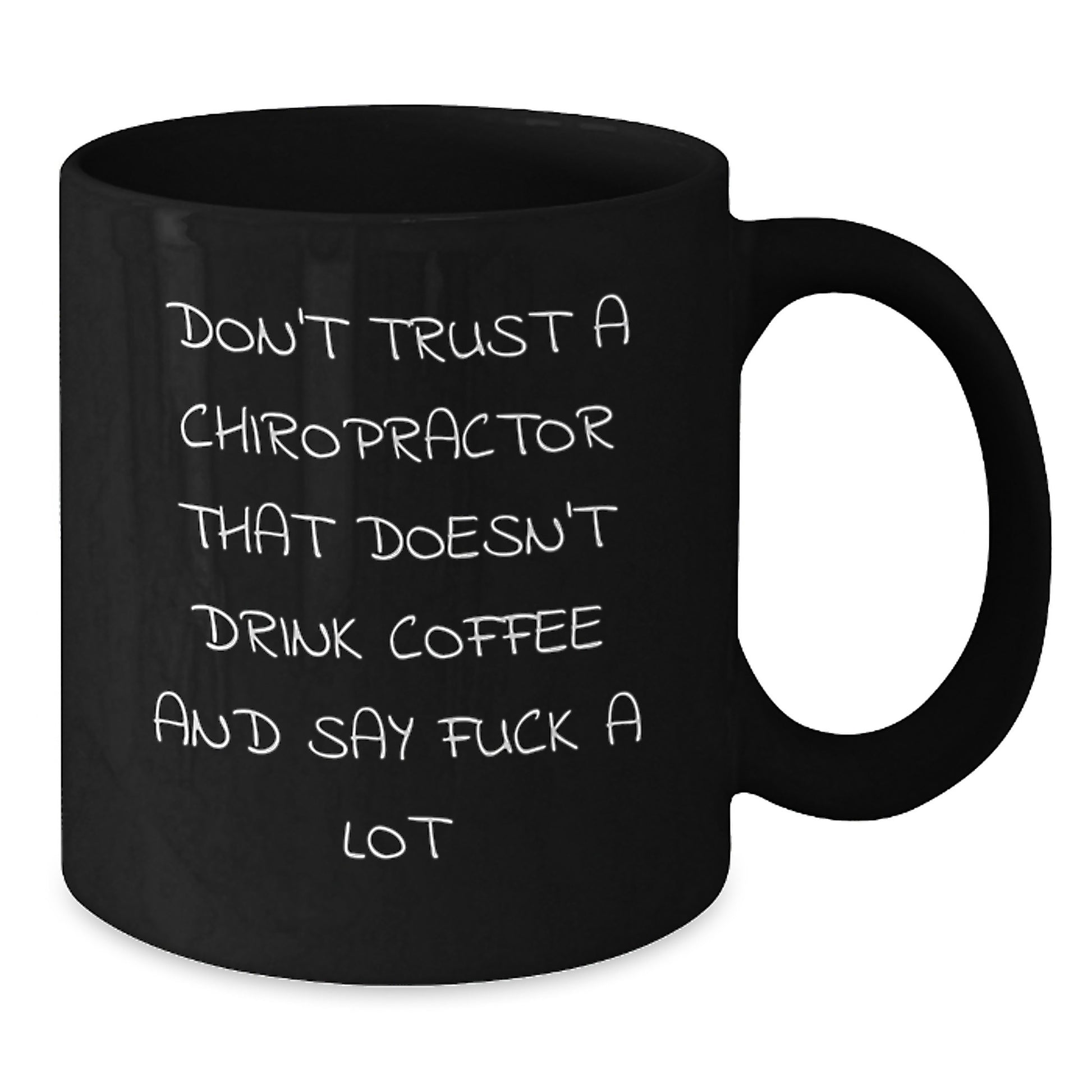 Chiropractor Gifts - Funny Quote Black Coffee Mug, Chiropractor Christmas Unique Gifts, Gifts for Chiropractor Friends from Coworkers - Additional