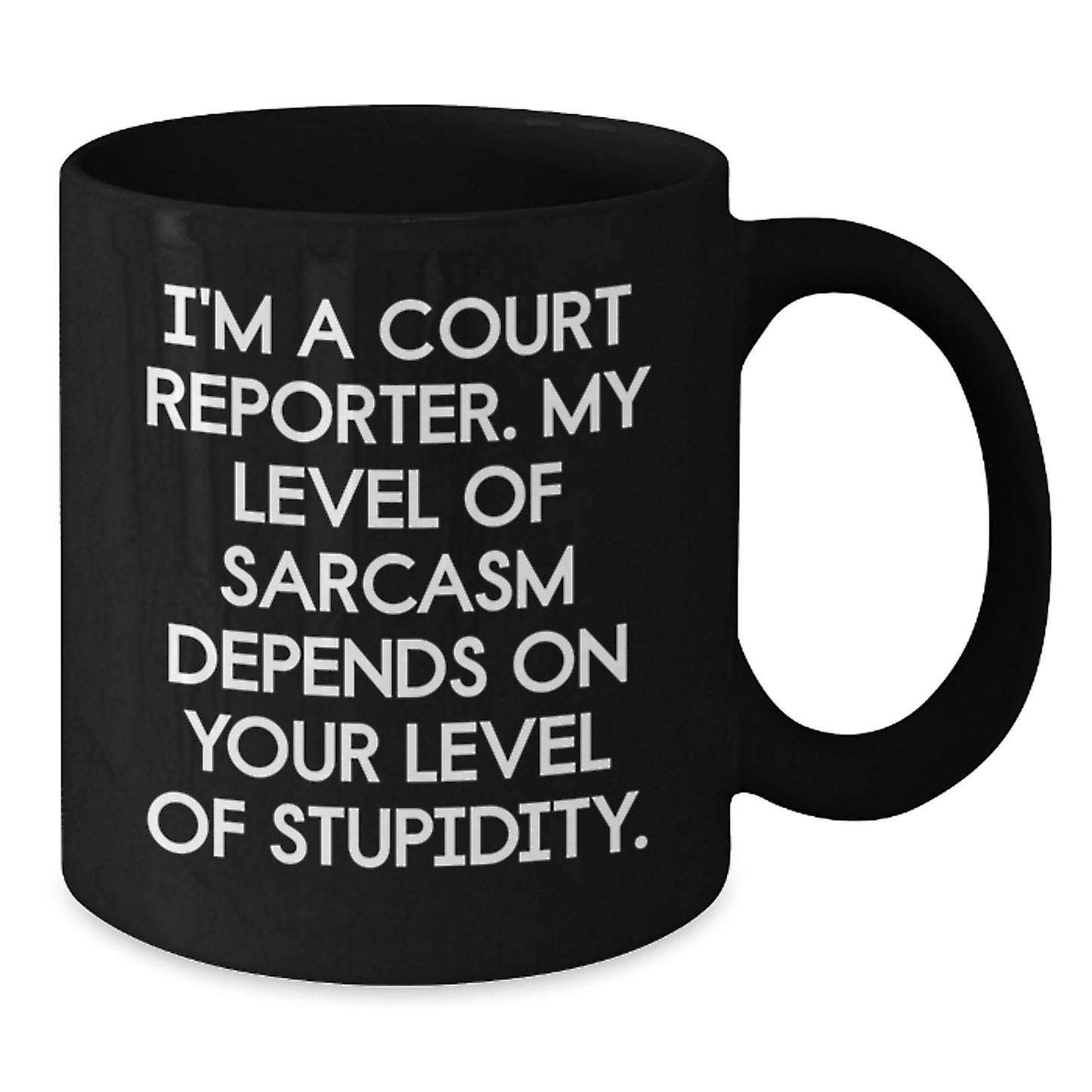Funny Court Reporter Gifts, Black Coffee Mug for Court Reporter, Graduation Unique Gifts from Friends to Court Reporter Men or Women - Additional