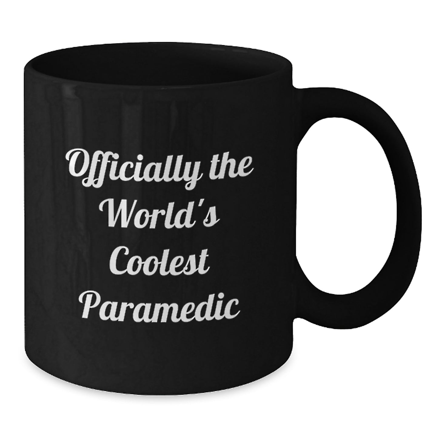 Funny Rescue Worker Gifts for Men - 'Officially The World's Coolest Rescue Worker' Black Coffee Mug, Graduation Unique Gifts from Family - Additional
