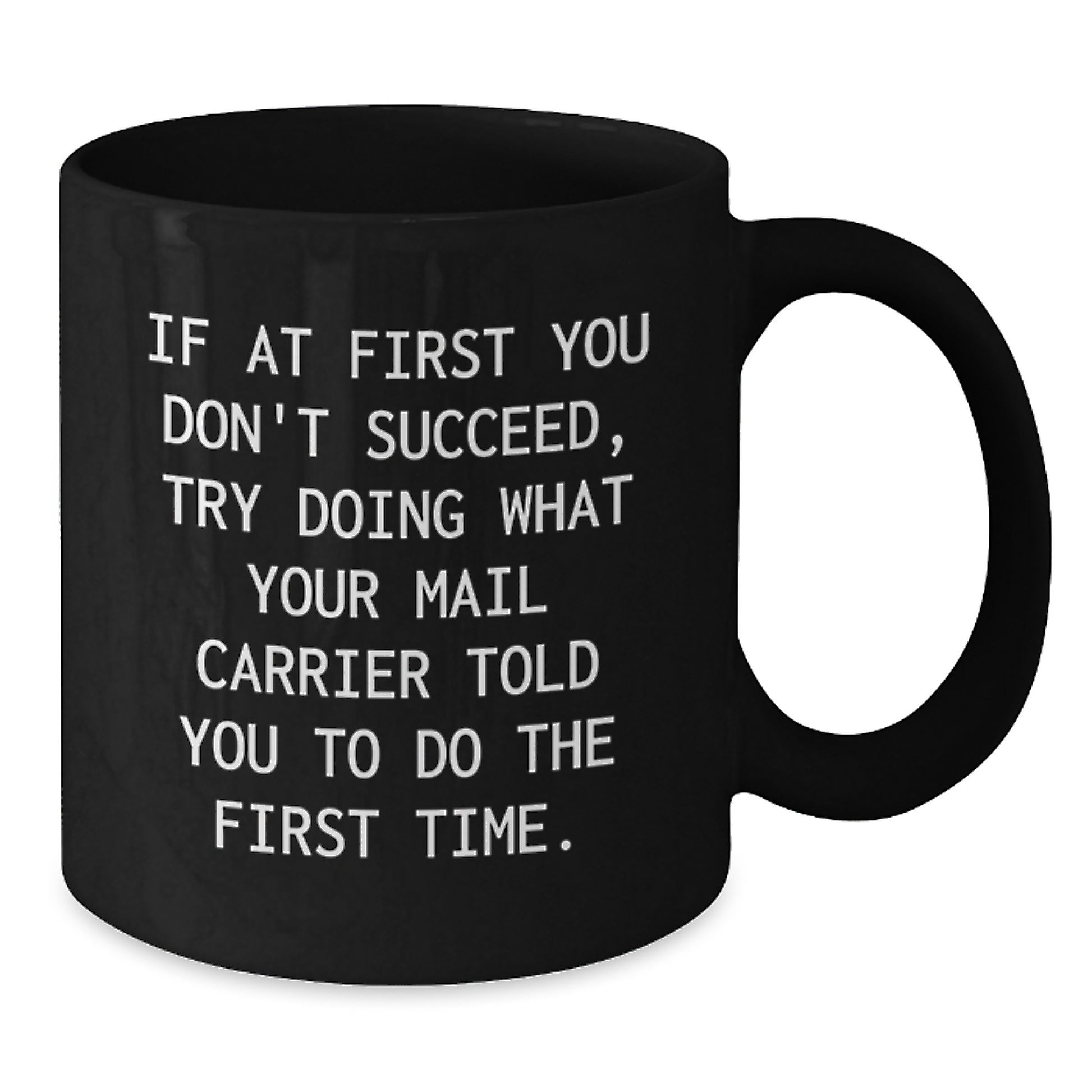 Funny Mail Carrier Gifts from Friends and Family for Valentine's Unique Black Coffee Mugs - Additional