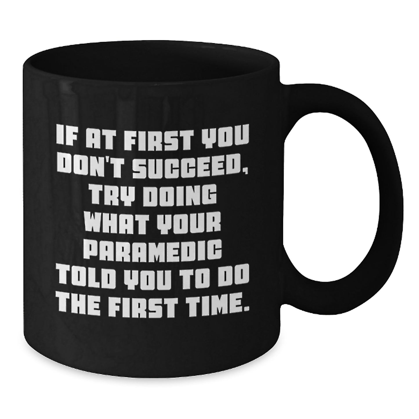 Funny Rescue Worker Gifts for Men, Women, and Coworkers - Black Coffee Mug, Valentine's Unique Gift Ideas from Rescue Worker Enthusiasts - Additional