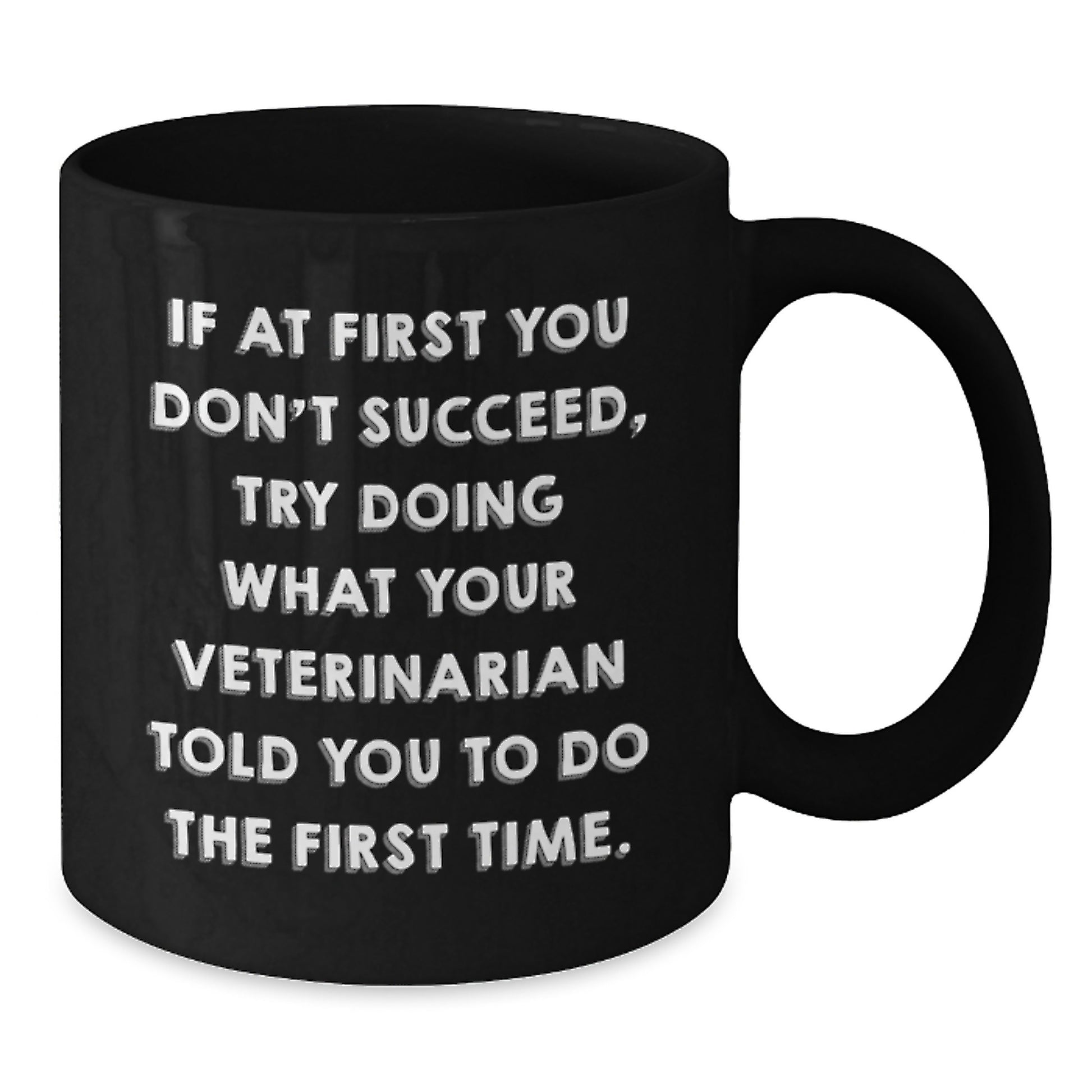 Funny Veterinarian Gifts for Men and Women, Valentine's Unique Gifts from Friends and Family, Black Coffee Mug - Additional
