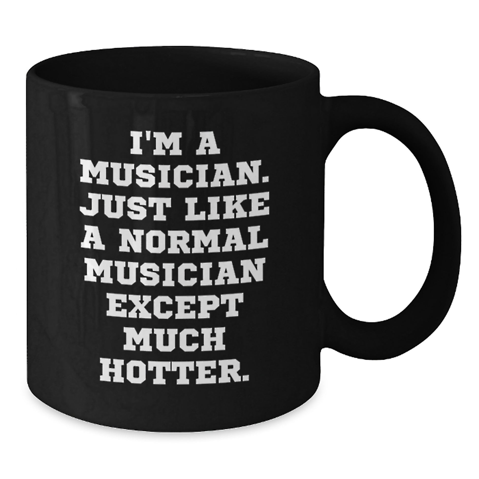 Funny Musician Gifts for Mom, I'm A Musician Black Coffee Mug, Unique Mother's Day Unique Gifts from Men, Musician Mug, Funny Musician Quote - Additional
