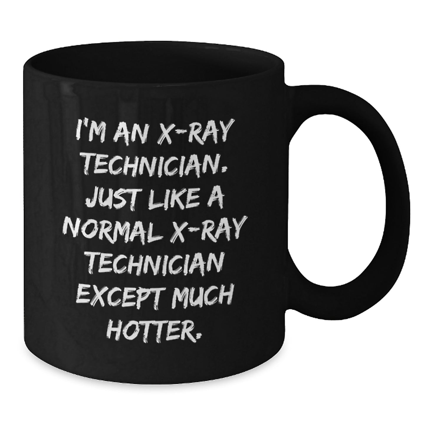 X-Ray Technician Keepsake Black Coffee Mug for Him Birthday Gift - Additional