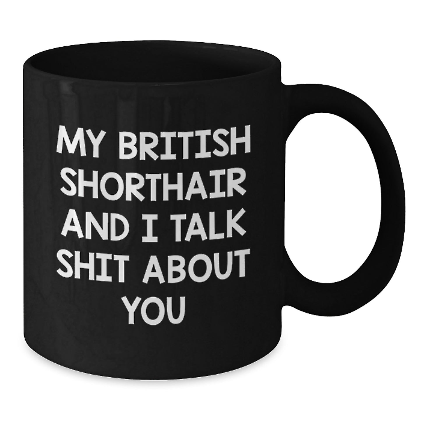 British Shorthair Cat Lover's Funny Coffee Mug, Gifts from Friends and Family for British Shorthair Cat Enthusiast, Unique Mom's Day Gift Idea - Additional