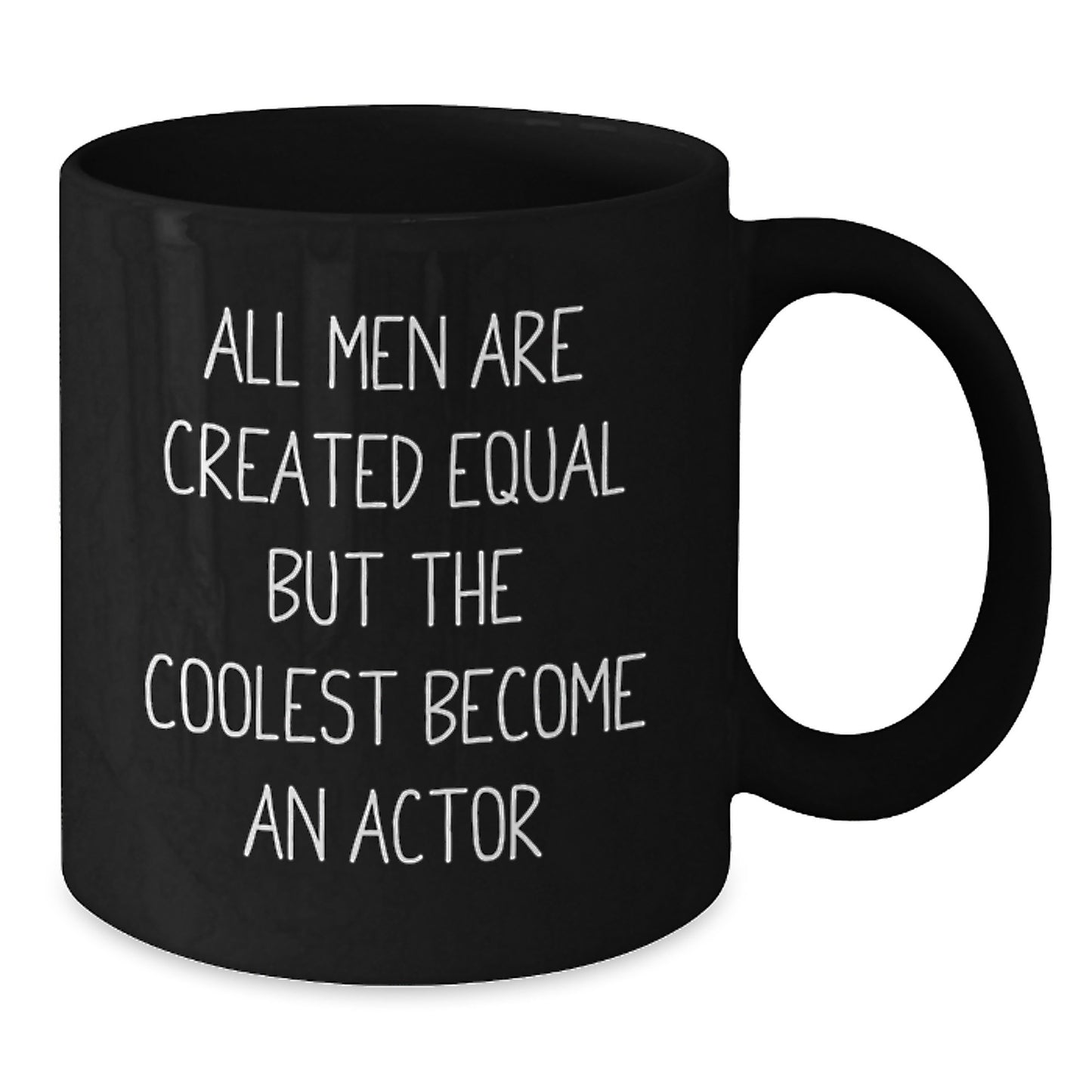 Actor Keepsake Black Coffee Mug for Him Birthday Gift 11oz Ceramic - Additional