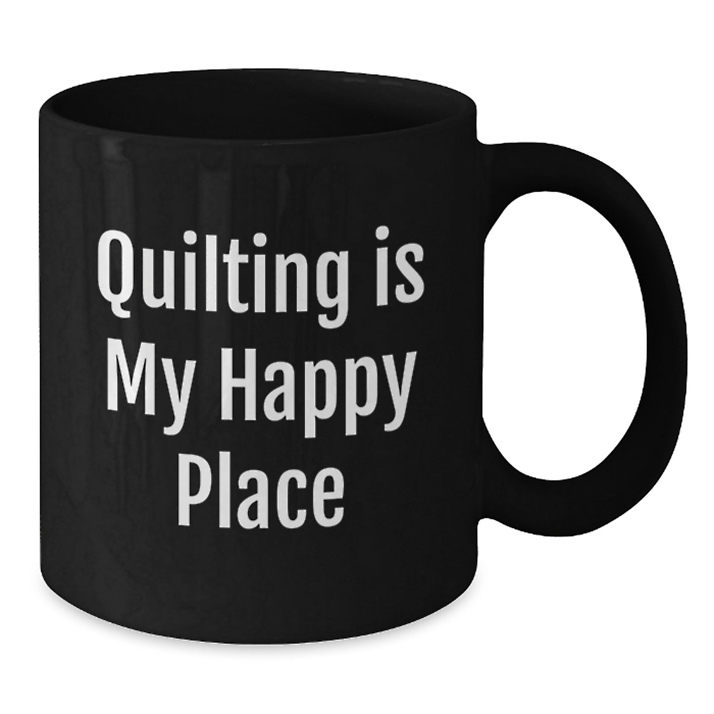 Quilting Love Gifts from Friends for Quilting Enthusiasts, Funny Quilting Black Coffee Mug, 11oz, Birthday Unique Gifts - Additional