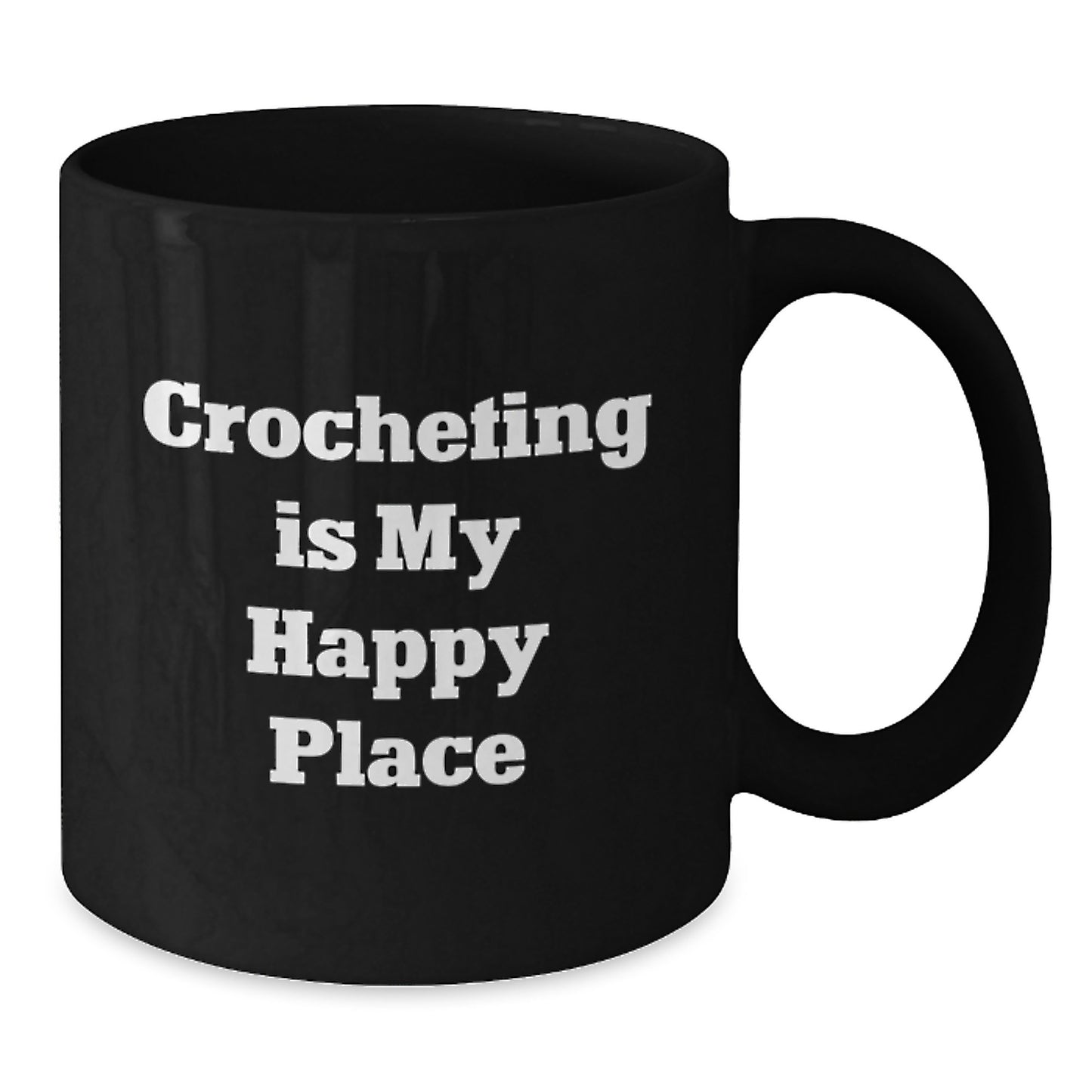 Funny Crocheting Gifts for Friends and Family, Birthday Unique Crochet Mugs for Crocheting Enthusiasts, Gifts from Mom to Daughter, Black Coffee Mug - Additional