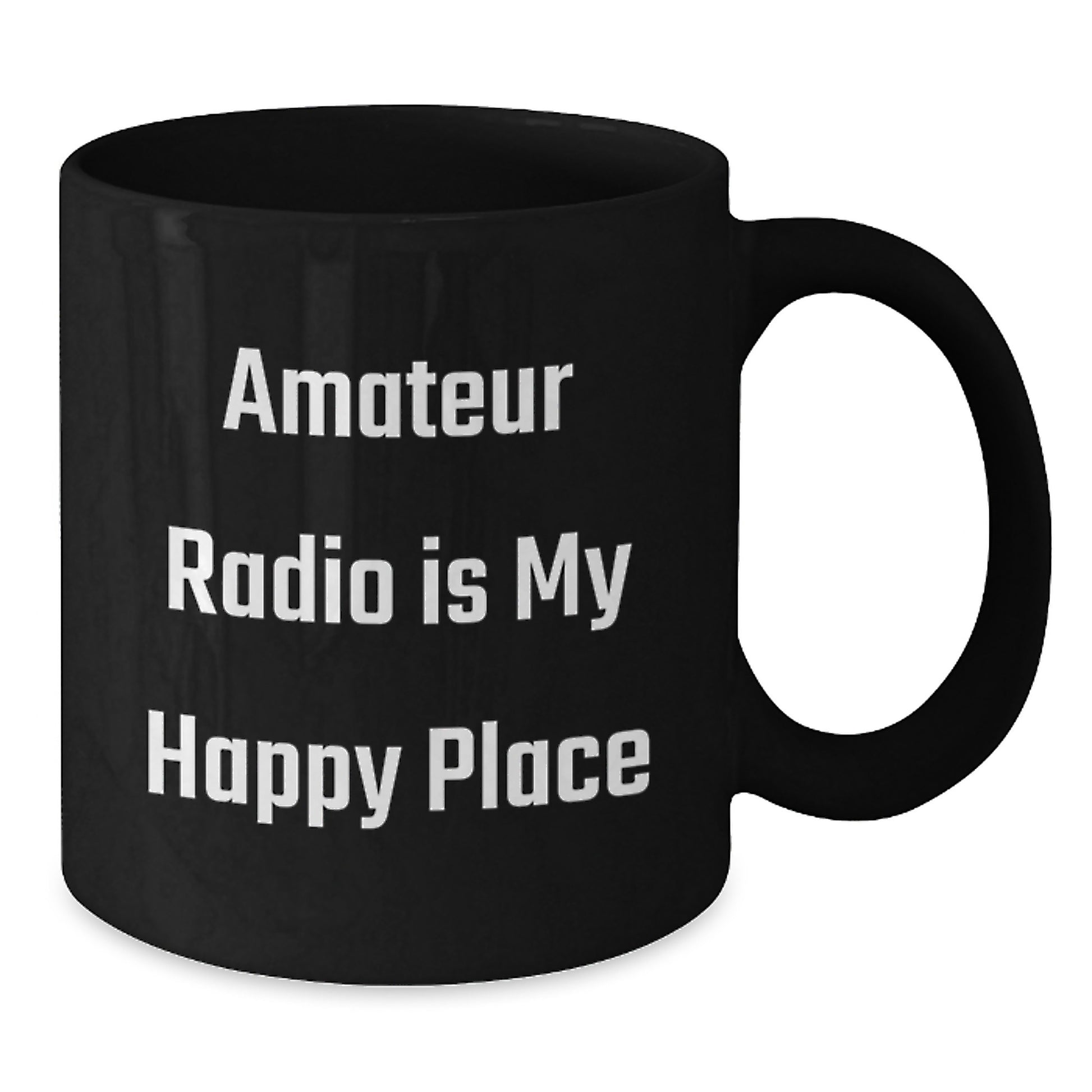 Amateur Radio Keepsake Mug for Him Birthday Gift Black 11oz Ceramic - Additional