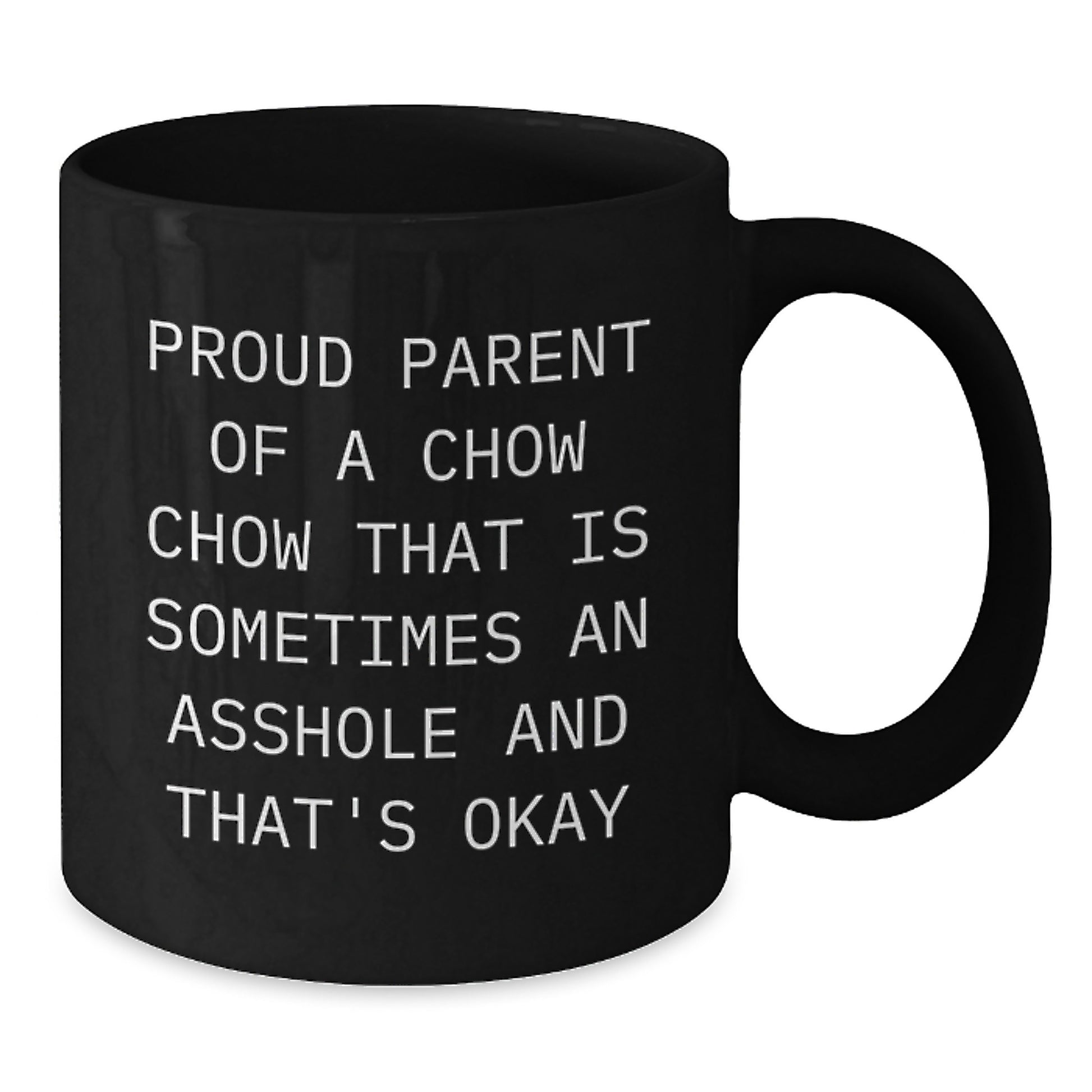 Funny Chow Chow Dog Gifts from Men, Unique Black Coffee Mugs for Proud Dad's Father's Day - Additional