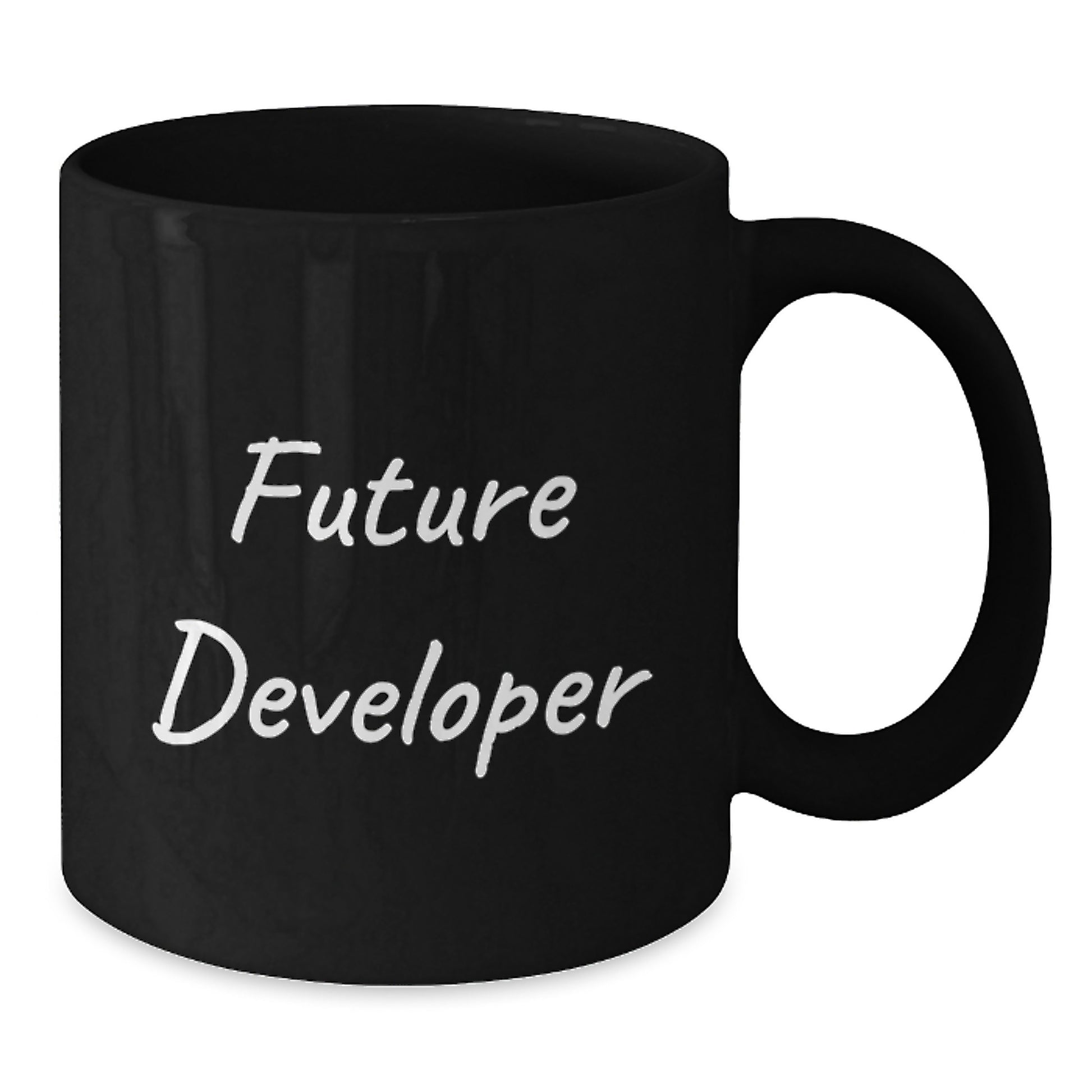 Funny Quotes for Future Developers, Black Coffee Mug, Gifts from Friends, Gifts for Developers, Birthday Unique Gifts - Additional
