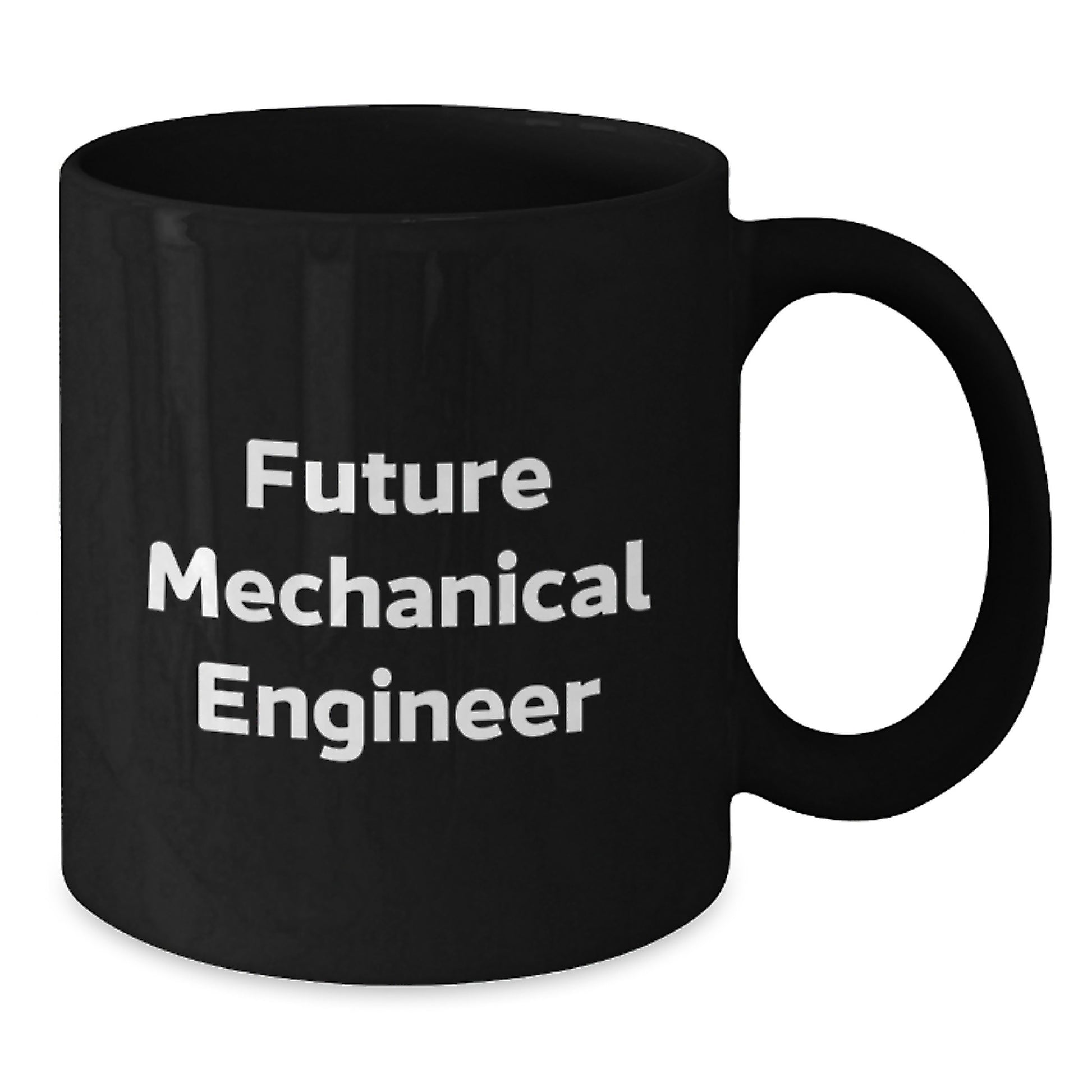 Funny Gifts from Friends to Mechanical Engineer Men - Future Mechanical Engineer Black Coffee Mug, Birthday Unique Gifts - Additional