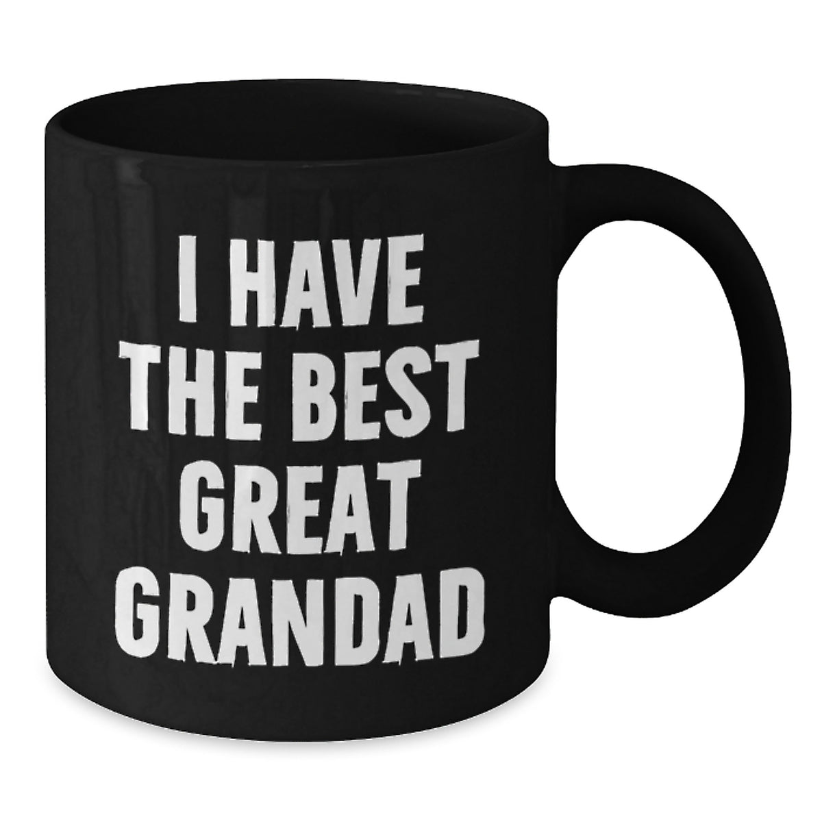 Funny Grandad Gifts, Great Grandad Black Coffee Mug, Unique Valentine's Unique Gifts from Family to Grandad - Additional