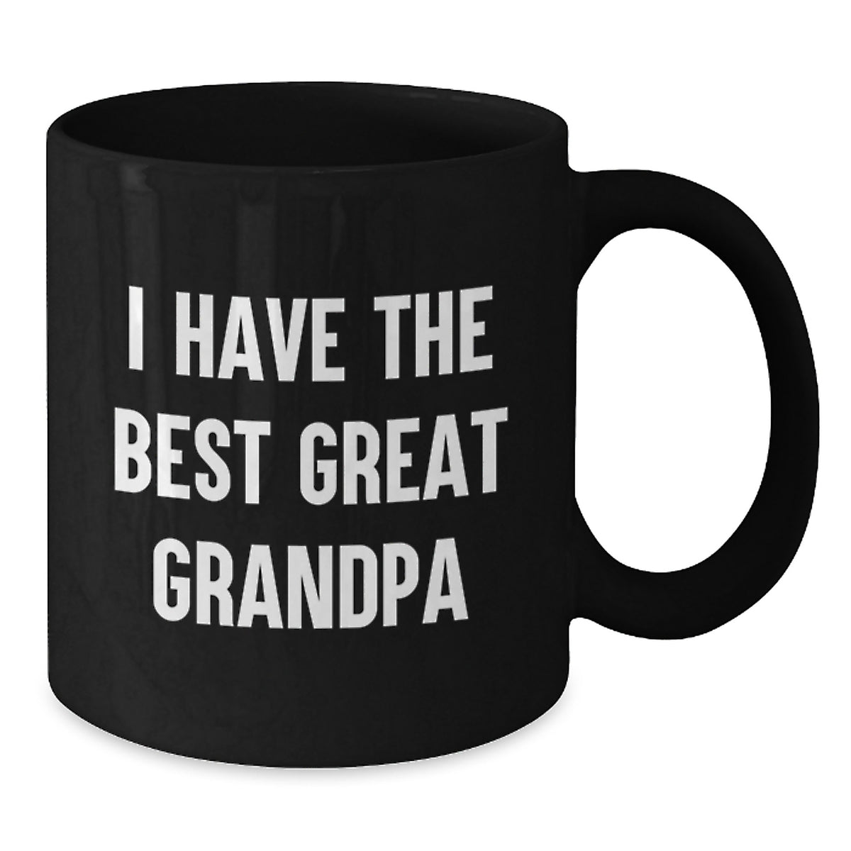 Funny Grandpa Gifts, Great Grandpa Coffee Mug, I Have The Best Grandpa, Black Ceramic Mug for Men - Additional