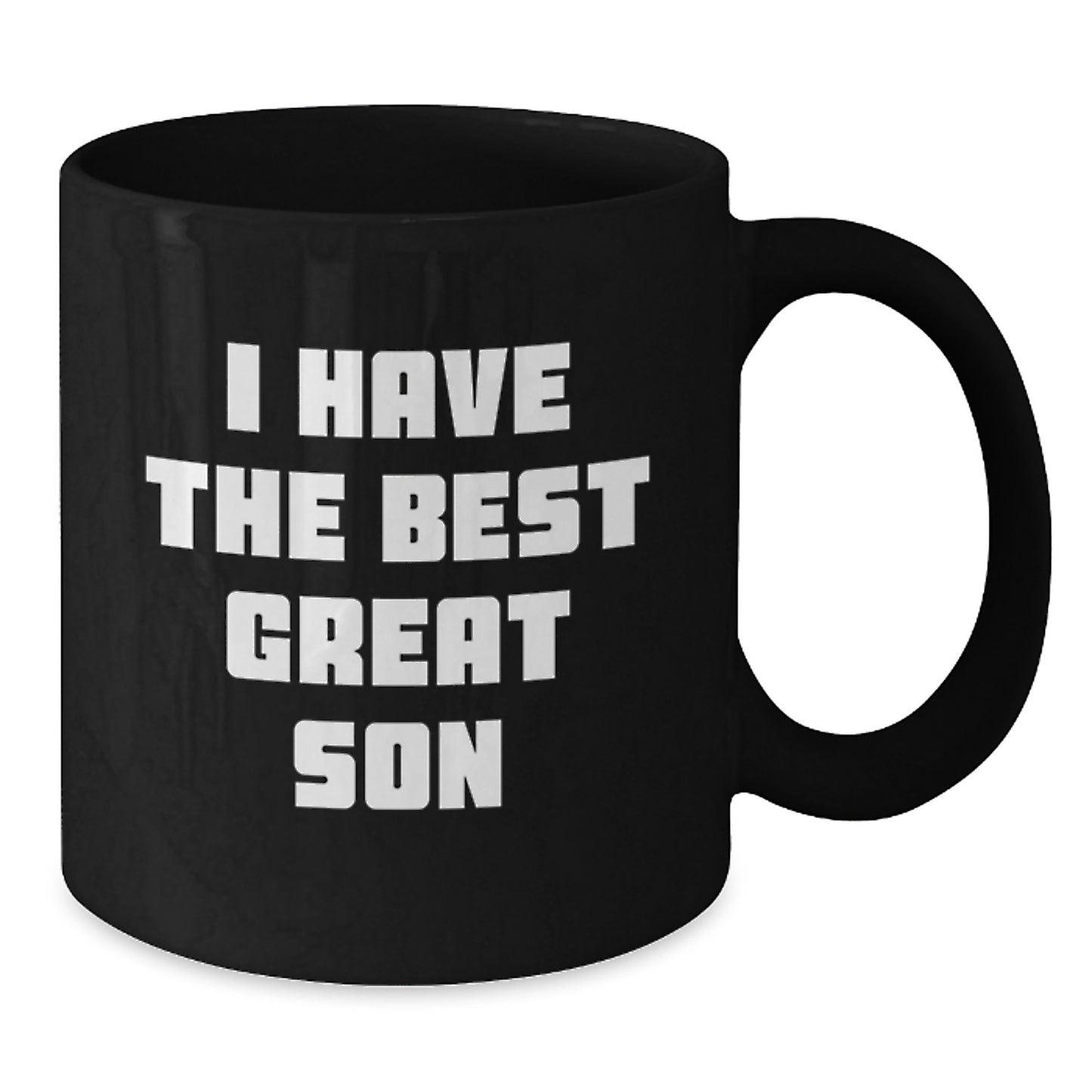 Funny Son Birthday Unique Gift Ideas - Great Son Black Coffee Mug, Unique Gifts from Mom, Dad, Family, Friends, Coworkers - Additional