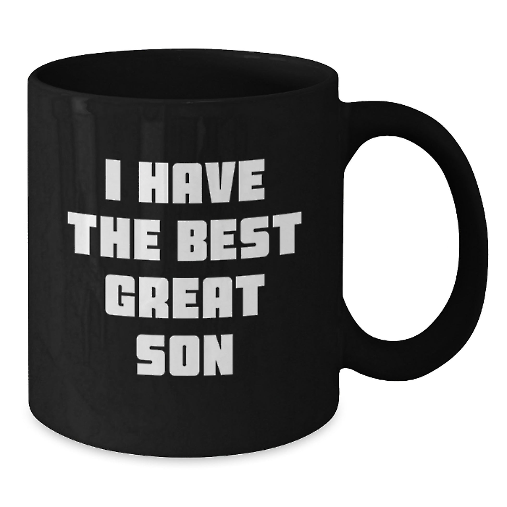 Funny Son Birthday Unique Gift Ideas - Great Son Black Coffee Mug, Unique Gifts from Mom, Dad, Family, Friends, Coworkers - Additional