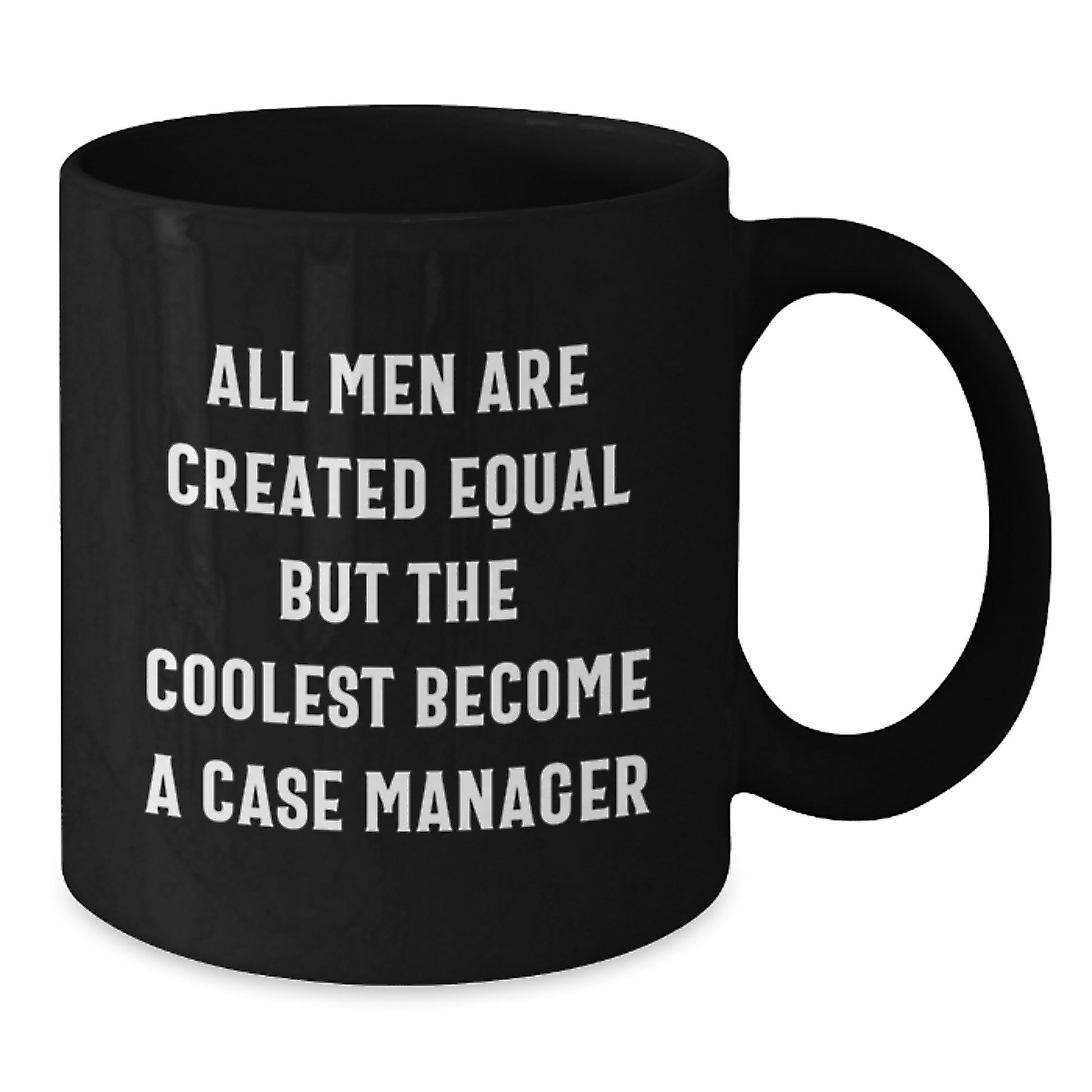 Birthday Gift for Her Case Manager Black Coffee Mug Present - Additional