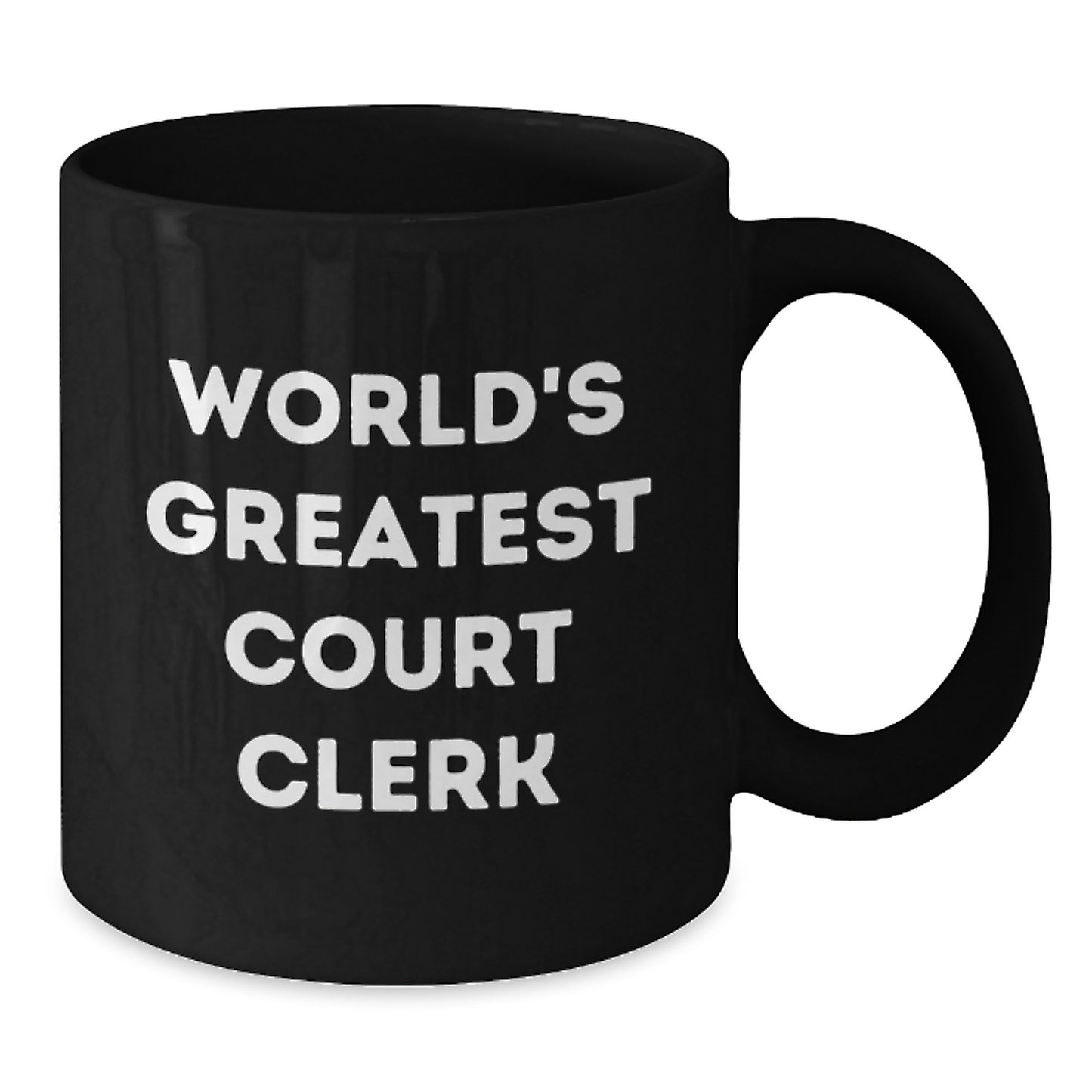 Court Clerk Keepsake Black Coffee Mug for Him Birthday Gift - Additional