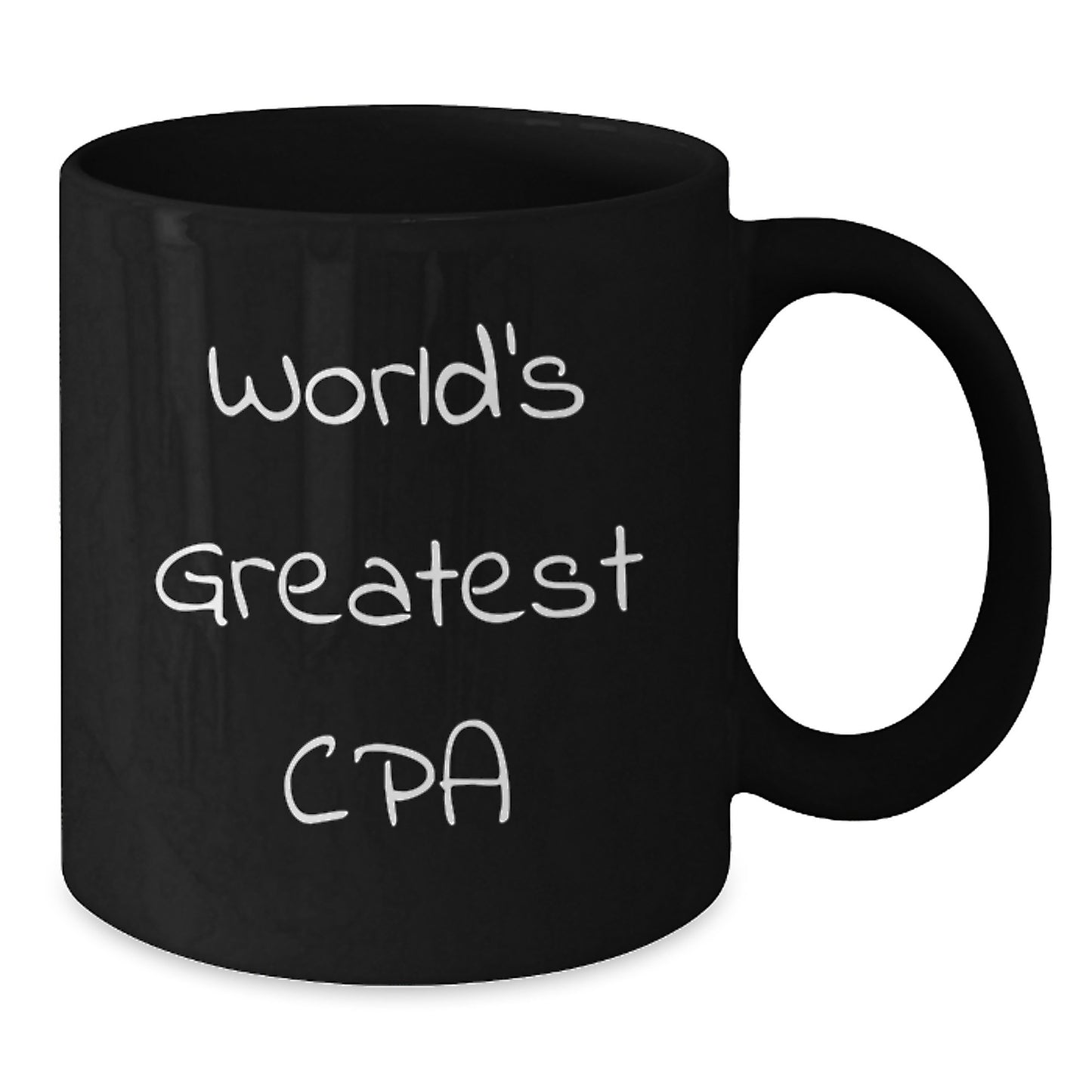 Funny CPA Gifts for Him from Friends, Black Coffee Mug with 'World's Greatest Cpa' Quote, Birthday Unique Gifts for Men, 11oz or 15oz Ceramic Mug - Additional