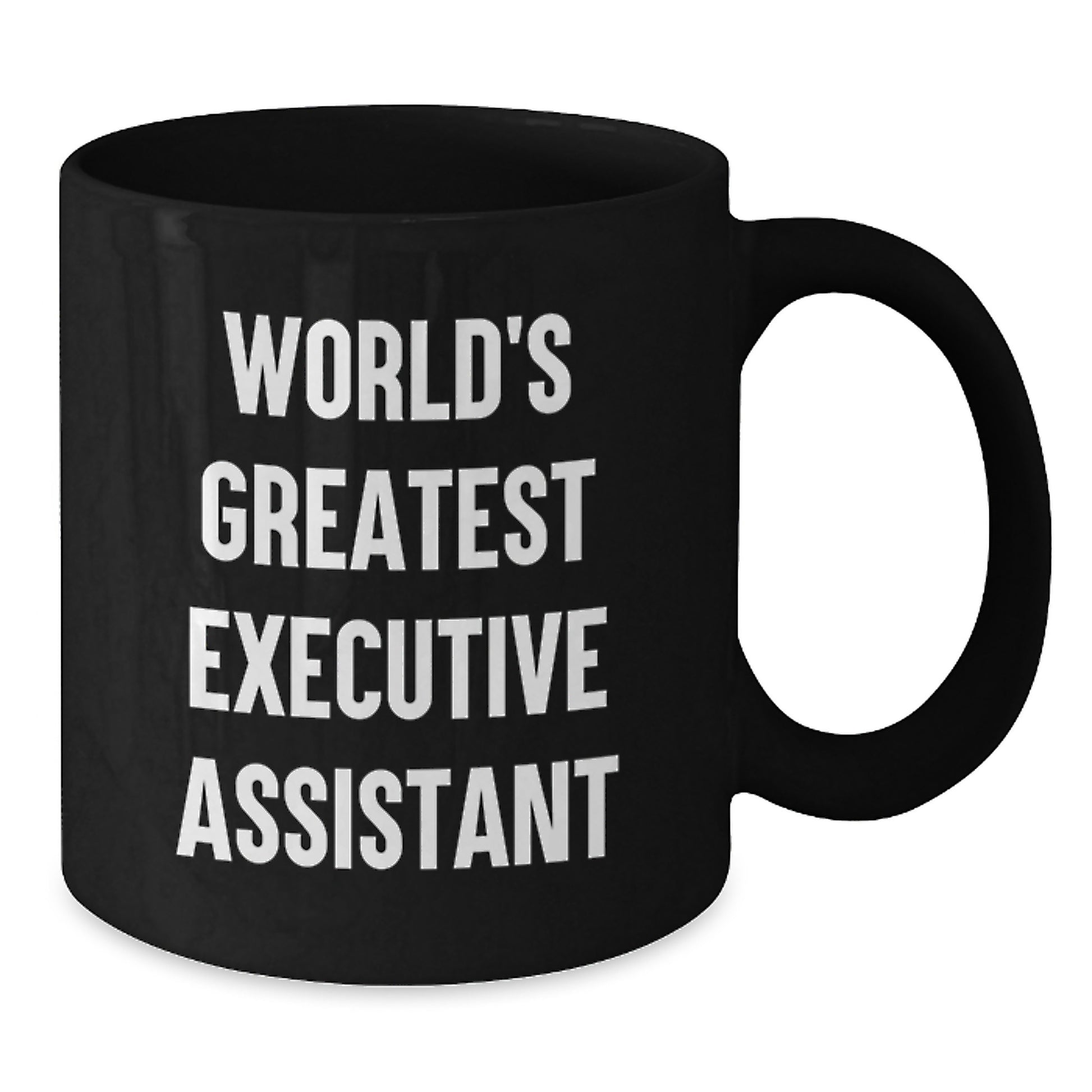 Funny Executive Assistant Gifts from Men to Women - World's Greatest Black Coffee Mug, Valentine's Unique - Additional